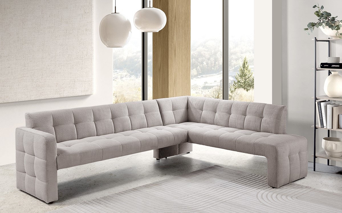 exxpo - sofa fashion Essbank »Barista, bequem und elegant, hohe Bodenfreiheit«, Eckbank Barista bequem und elegant, hochwertige Detailverarbeitung