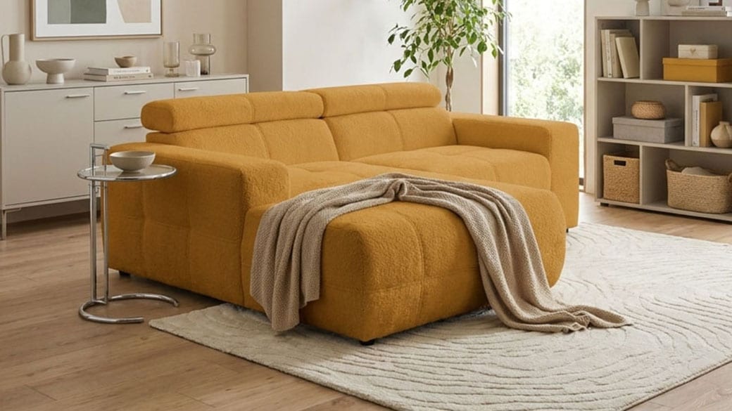 OTTO home Ecksofa "Ballerup 211 x 175 cm, auch mit verstellbarer Sitztiefe" Kopfteile verstellbar, aus pflegeleichtem, weichem Bezugsstoff, L-Form