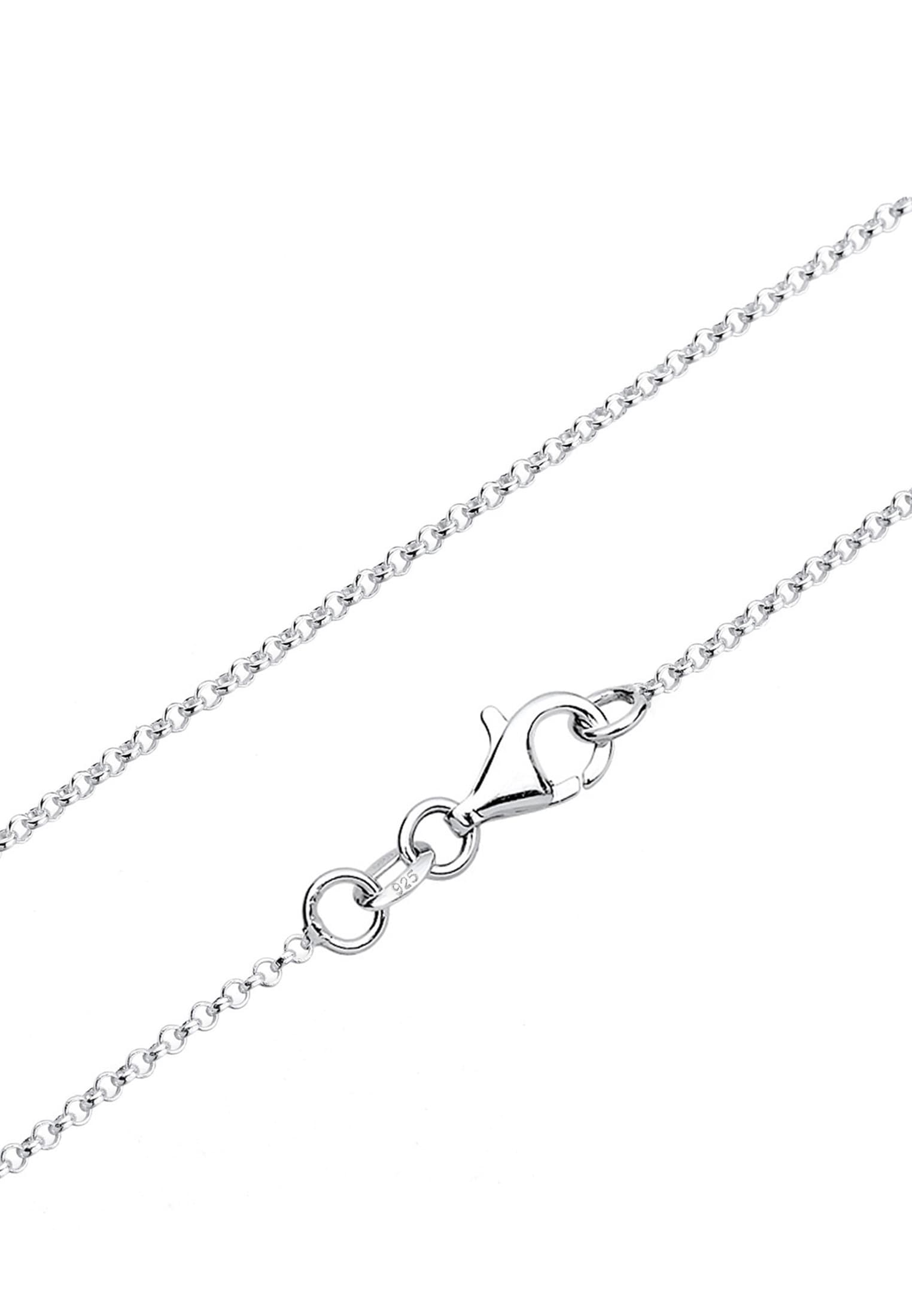 Elli Kette mit Anhänger »Ornament Münze 925 Sterling Silber«