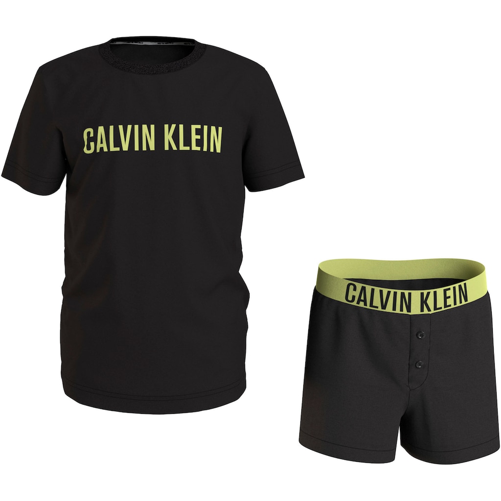 Calvin Klein Underwear Pyjama »KNIT PJ SET (SS+SHORT)«, (Set, 2 tlg.)