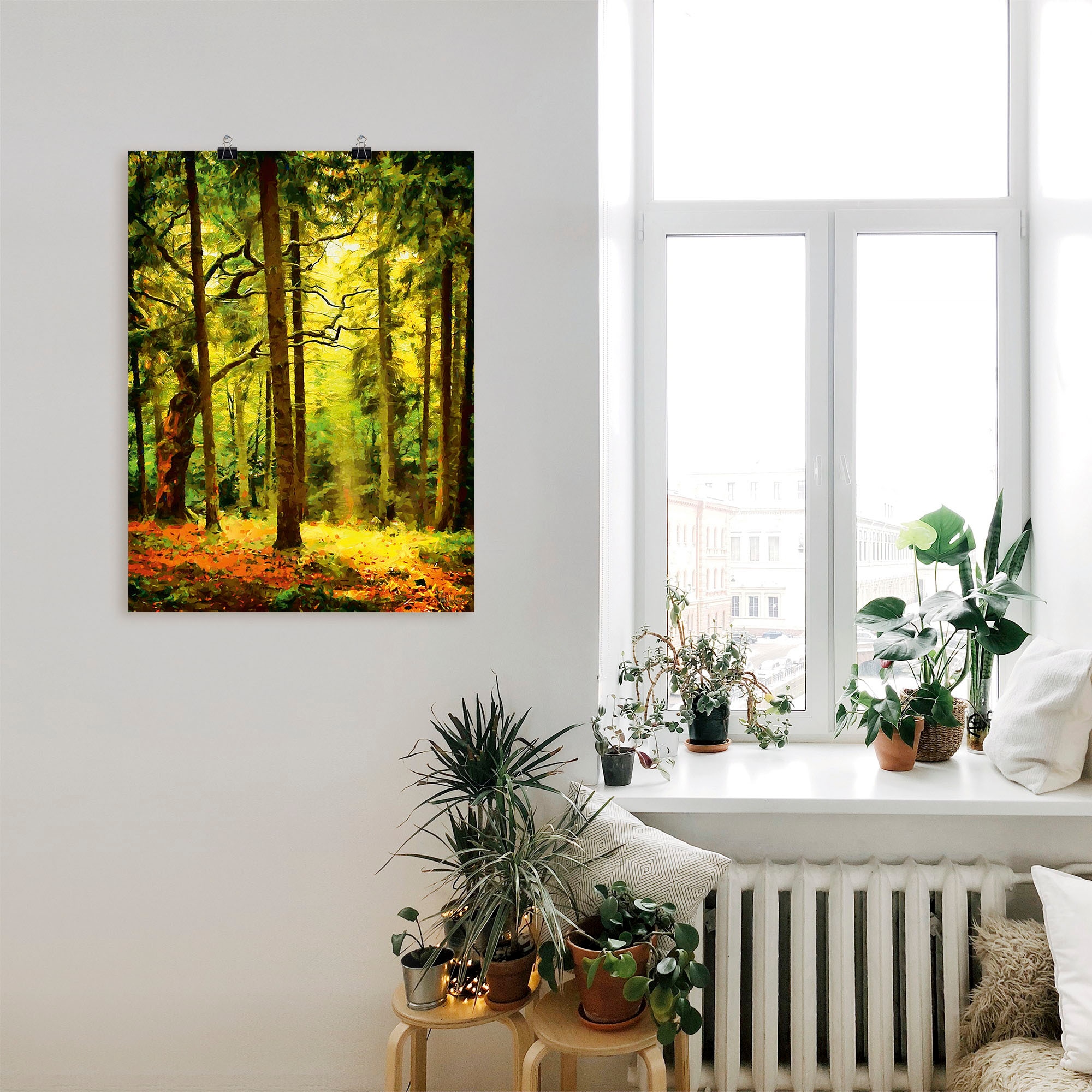 Artland Leinwandbild »Wald II«, Waldbilder, (1 St.), auf Keilrahmen gespannt