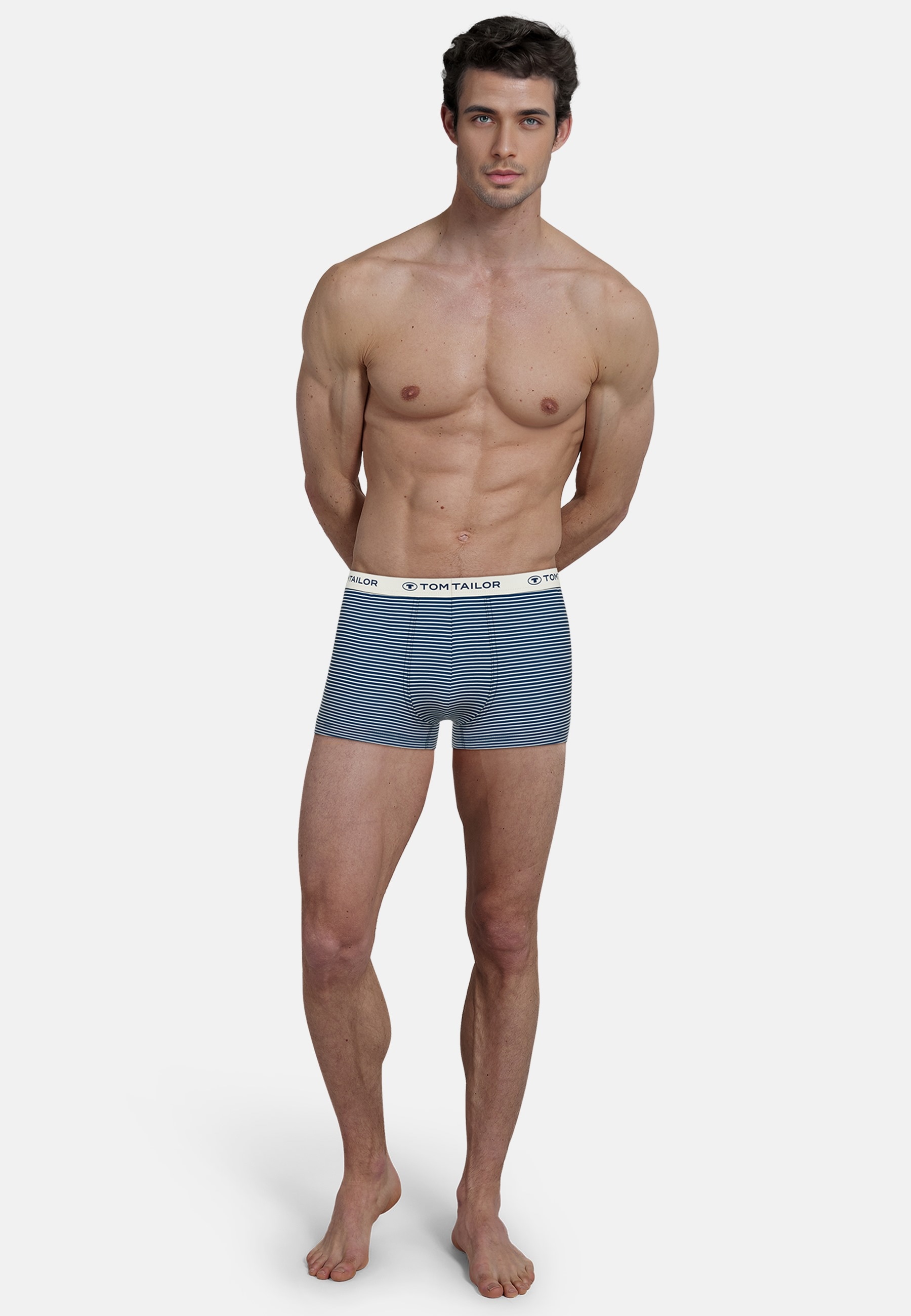 TOM TAILOR Boxershorts »Buffer«, (6er Pack), elastischer Logobund, ohne Eingriff