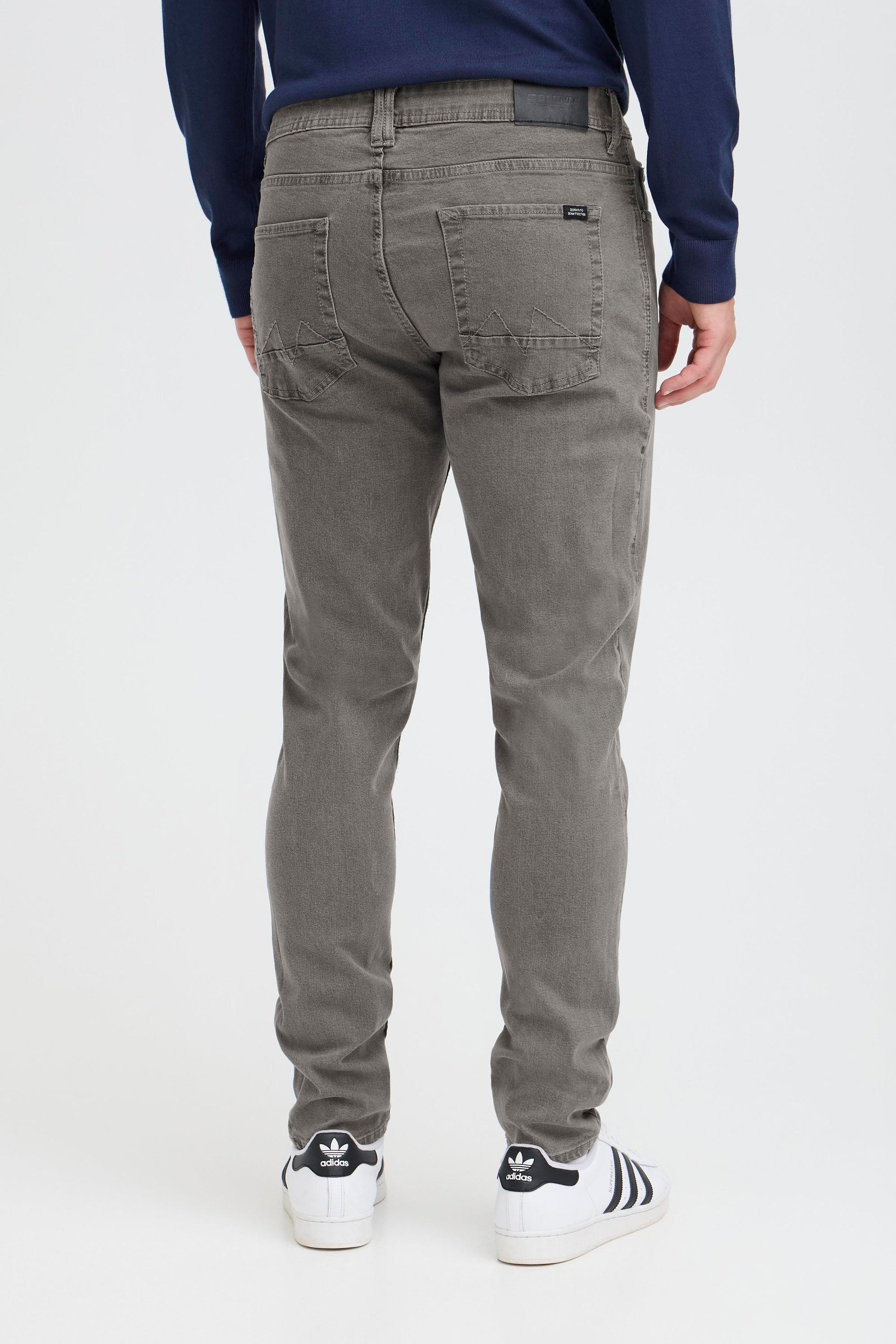 Slim-fit-Jeans BLEND "Slim-fit-Jeans BHZilan", Herren, Gr. 34, Länge 34, grau (denim grau), Obermaterial: 68% Baumwolle CO. 27% Polyester PES. 3% Viskose CV. 2% Elasthan EL., Jeans Slim-fit-Jeans 6