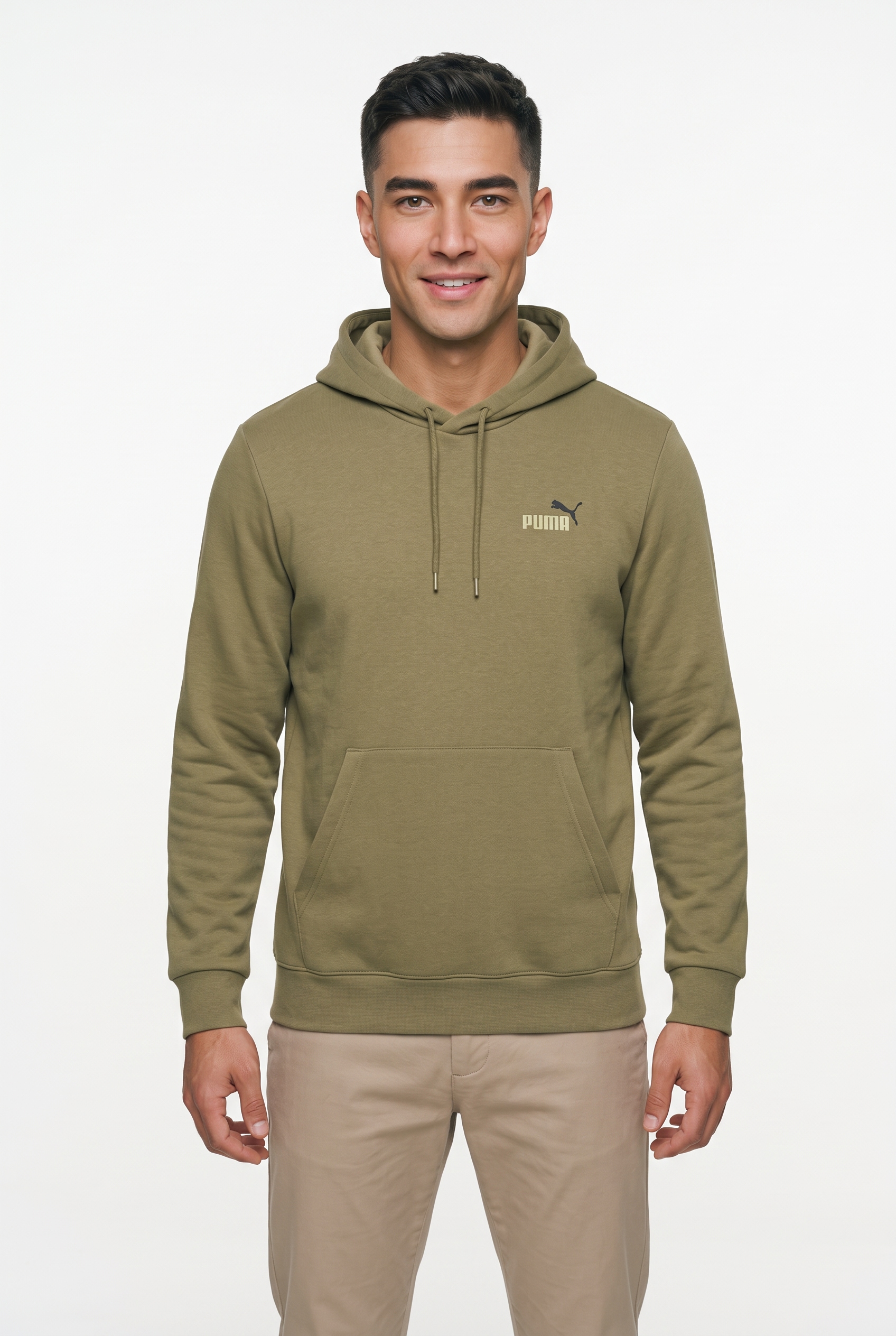PUMA Kapuzensweatshirt »ESS 2 COLOR SMALL NO 1 LOGO HOODIE FL«, mit verstellbarer Kapuze, mit gerippten Bündchen und Saum
