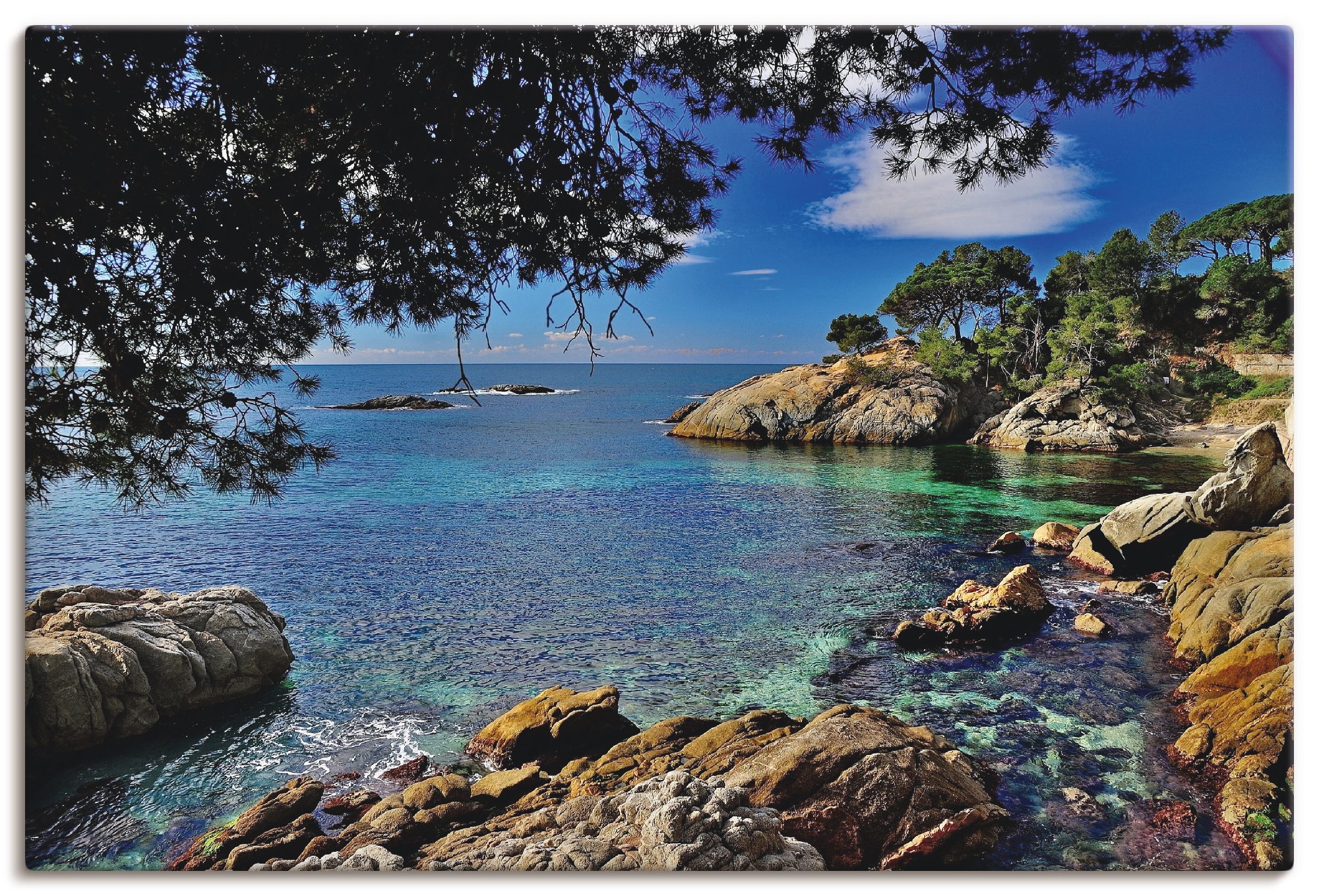 Artland Wandbild »Farben der Costa Brava«, Küste, (1 St.), als Alubild,  Leinwandbild, Wandaufkleber oder Poster in versch. Größen bestellen | BAUR