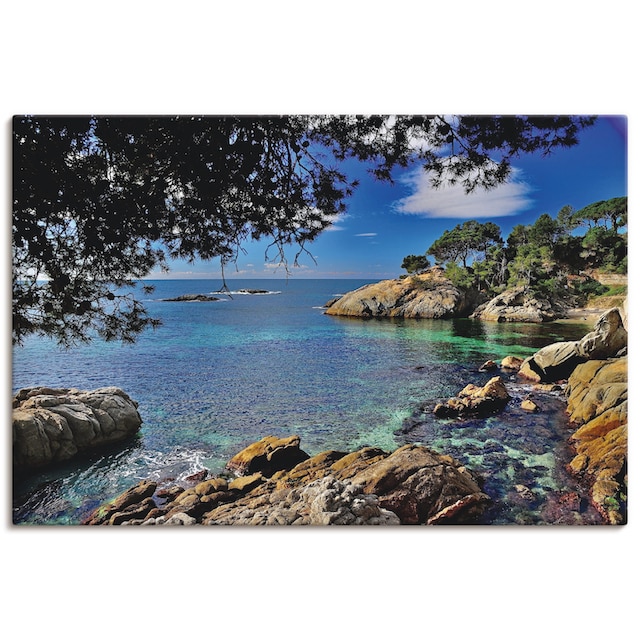 Artland Wandbild »Farben der Costa Brava«, Küste, (1 St.), als Alubild,  Leinwandbild, Wandaufkleber oder Poster in versch. Größen bestellen | BAUR