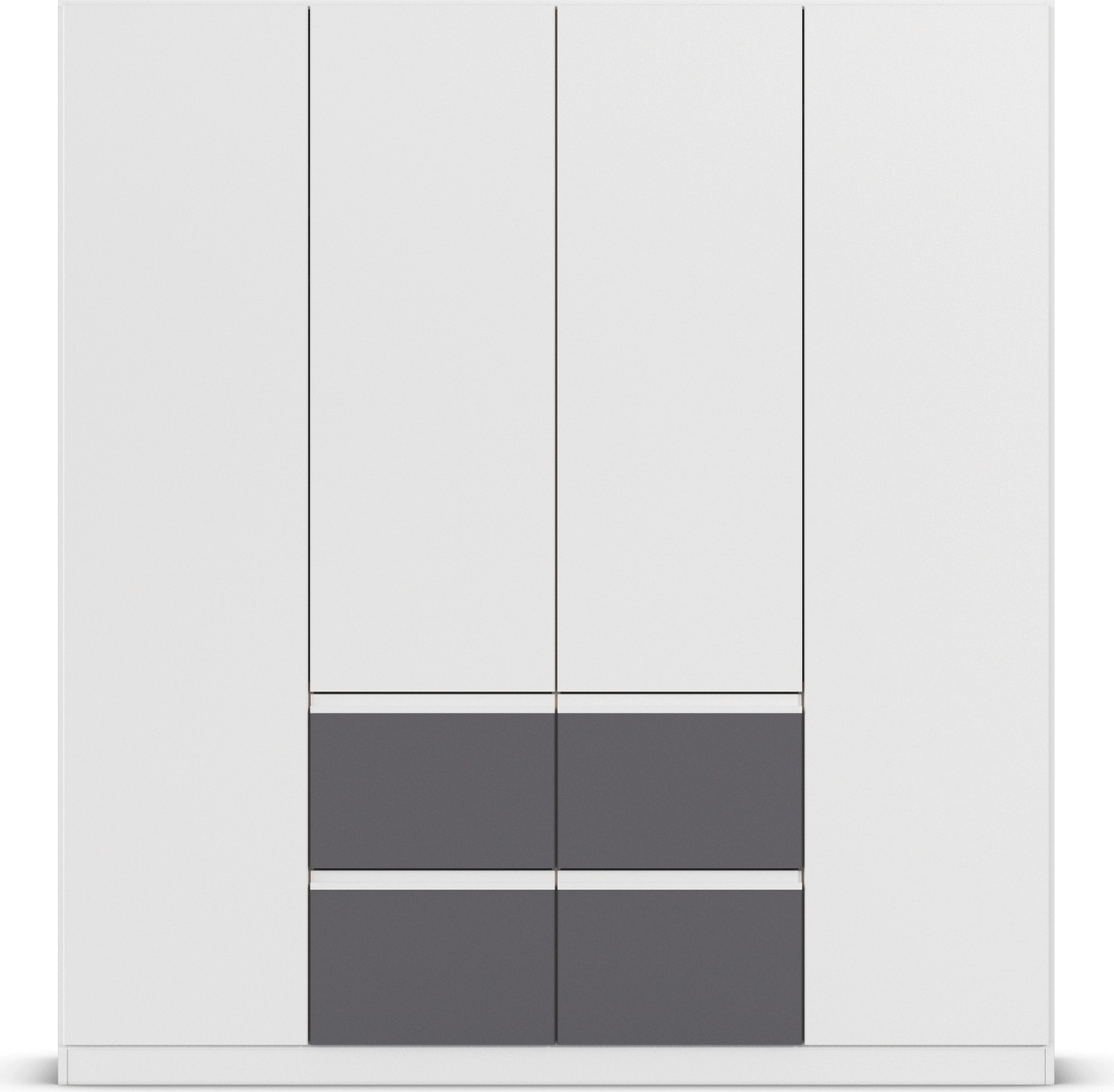 rauch Drehtürenschrank »Kleiderschrank Schrank Garderobe Wäscheschrank BRISTOL in 2 Breiten«, grifflose Front mit Push-to-Open Funktion in 2 Breiten MADE IN GERMANY