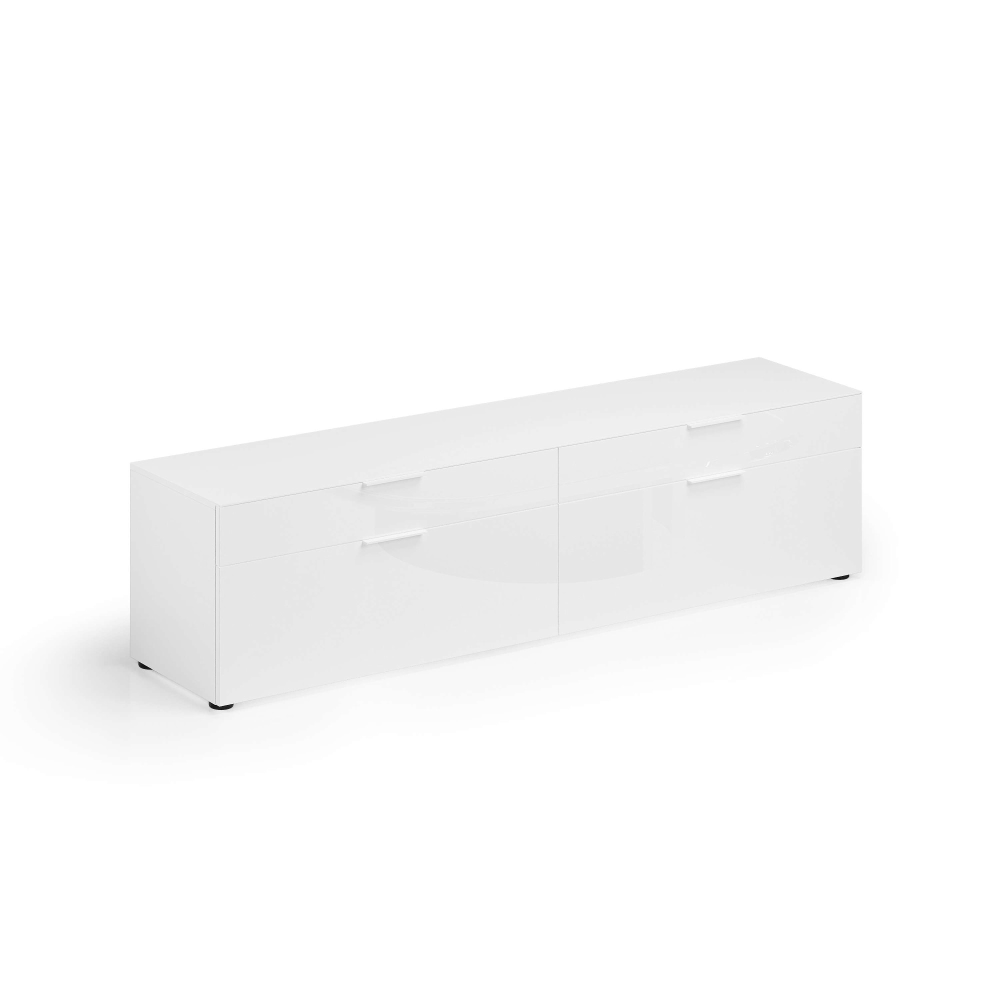 Home affaire Lowboard »ASSO, Lowboard, Anrichte, Kommode, Schrank, Hochglanz lackiert« 1 Stk. tlg. Breite 200 cm, Soft-Close Einzug, 2 Schubladen, 2 Klappen, Metallgriff