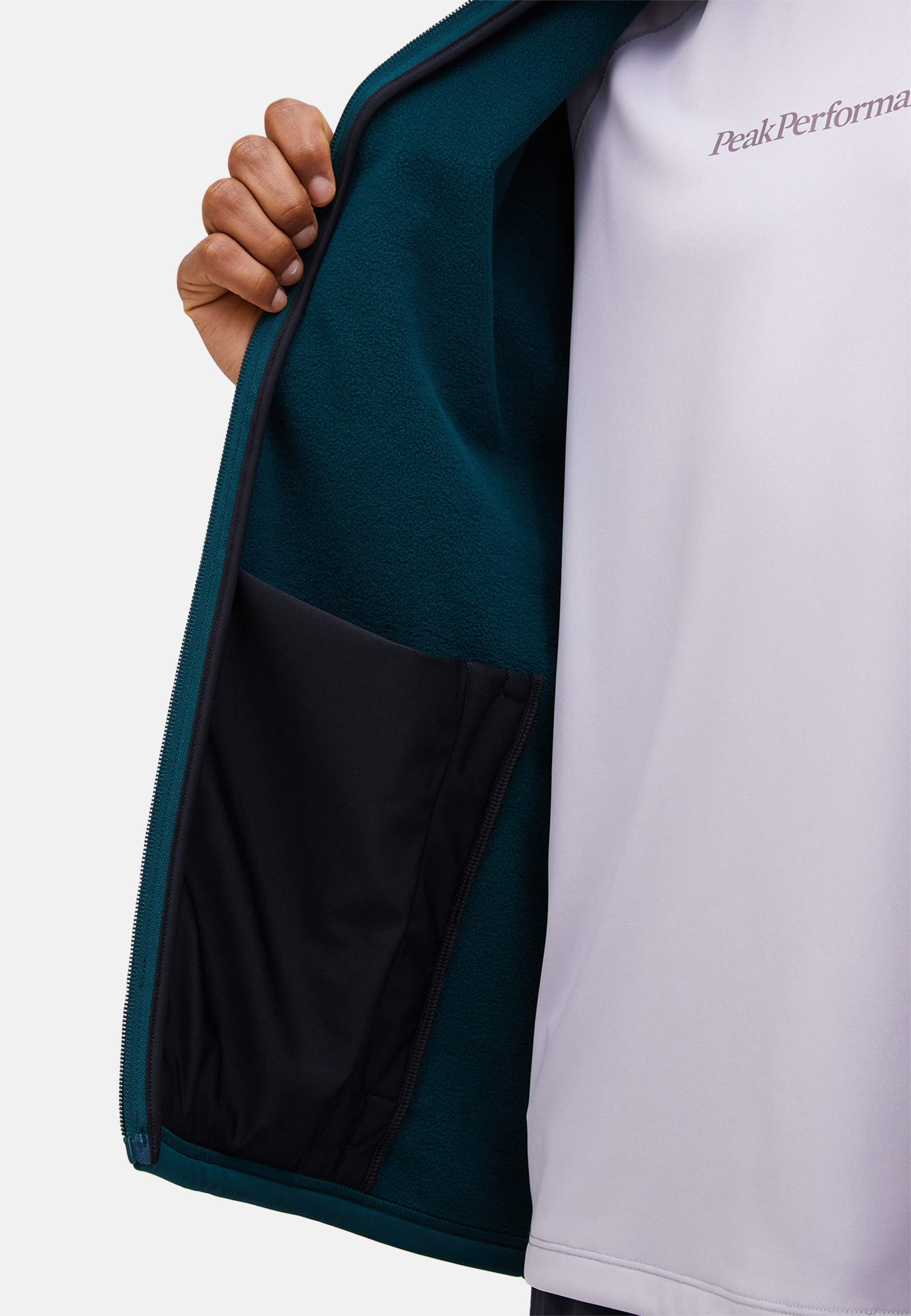 Peak Performance Fleecejacke »M Rider Essentials Midlayer Zip Jacket« mit sportivem Design