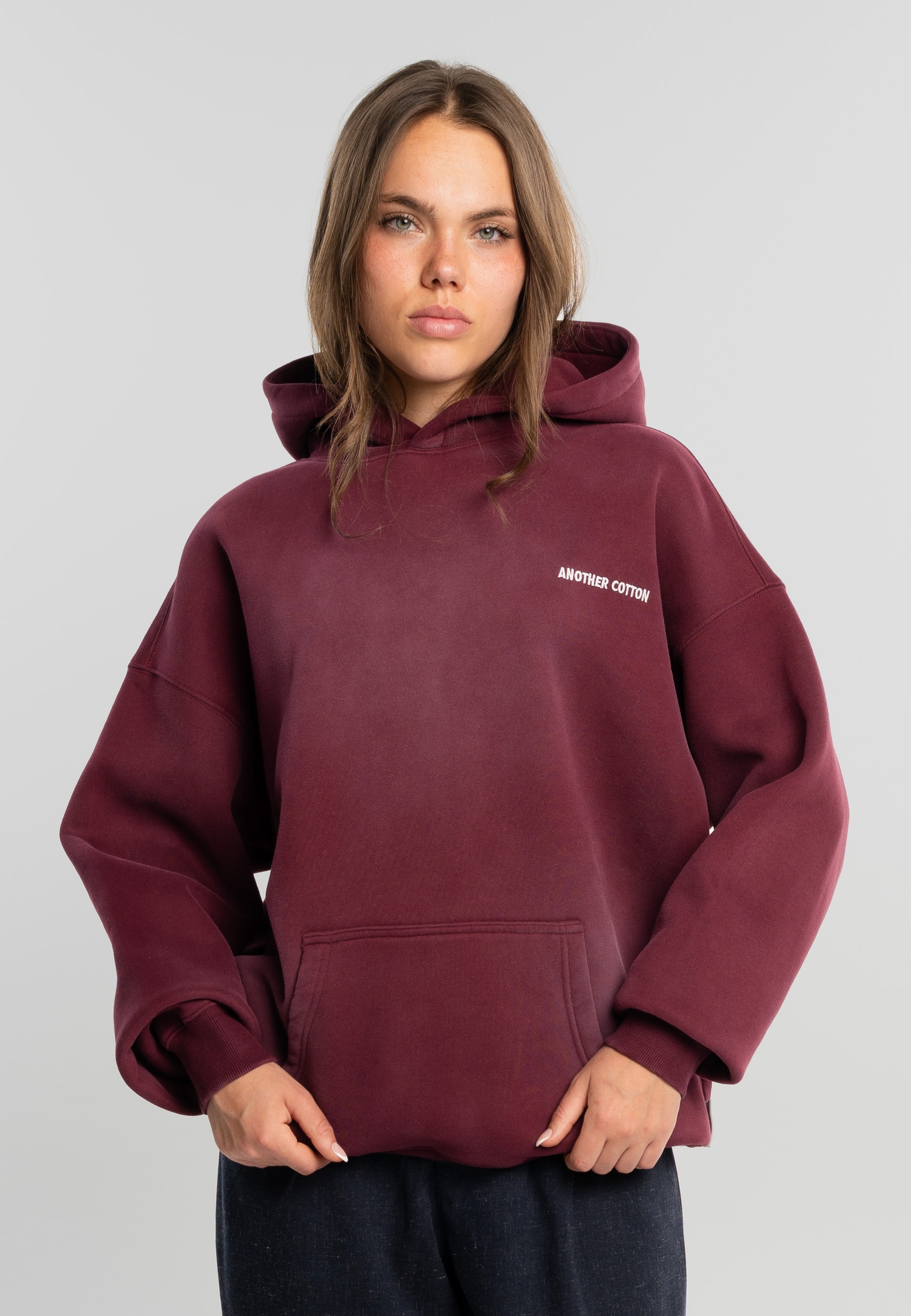Another Cotton Lab Rundhalspullover »Another Cotton Lab Mat Essentials Washed Hoodie« 1