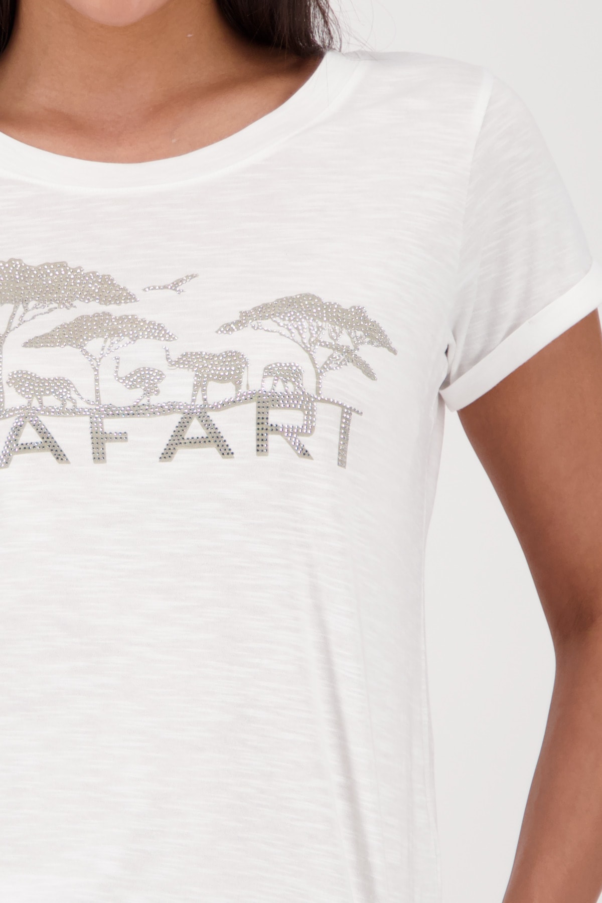 Monari T-Shirt »Shirt Safari Schmuck«, Mit Rundhalsausschnitt