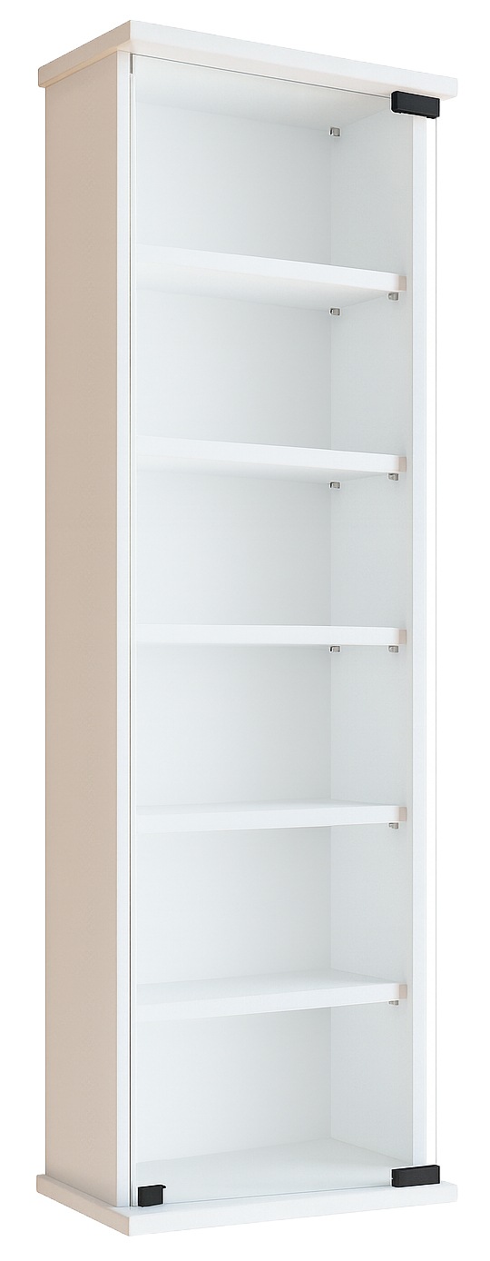 VCM Media-Regal "Holz CD DVD Wandregal Schrank Loposa Glastür" 1 Stk. tlg. günstig online kaufen