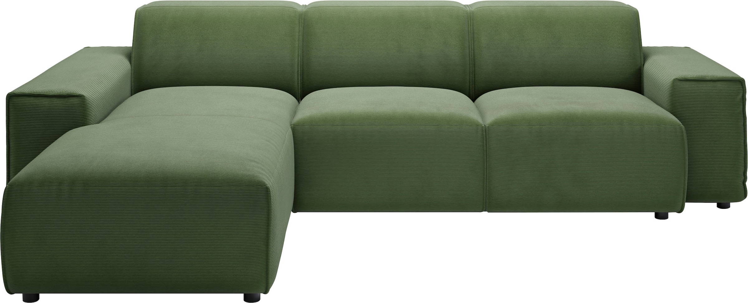 andas Ecksofa »Glimminge L-Form auch in Breitcord, Feincord + Easy care-Bezug,«, Breite 264, Zierkissen
