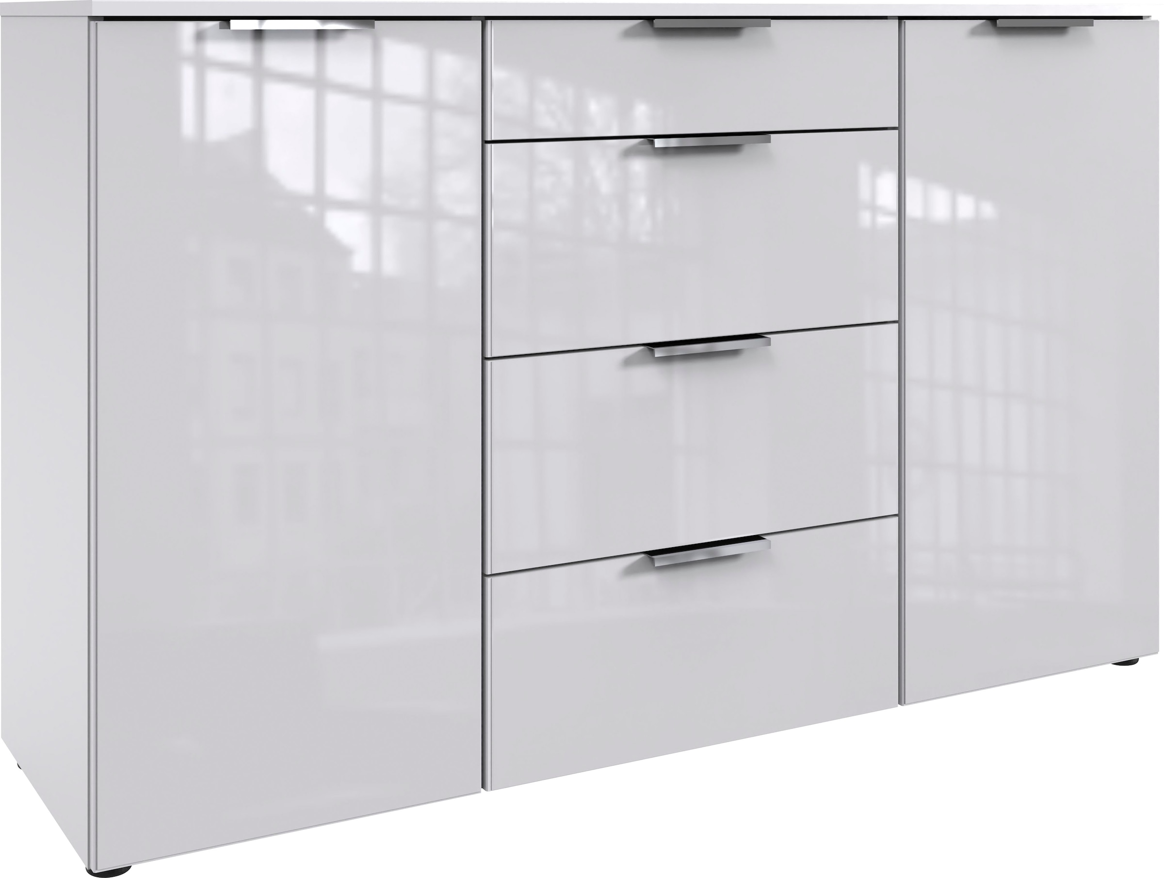 Wimex "Level36 C by fresh to go" mit Glaselementen auf der Front, soft-close Funktion, 135cm breit