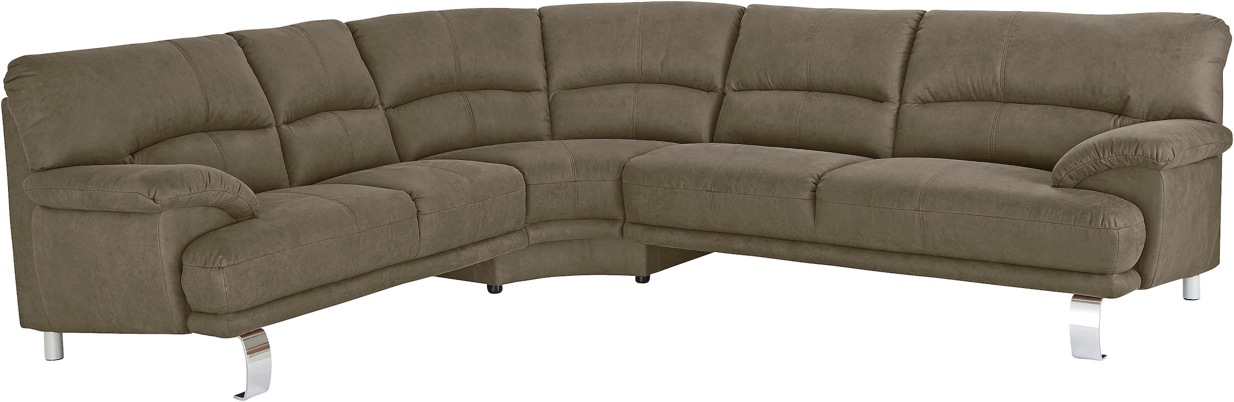 TRENDMANUFAKTUR Ecksofa »Cecilia II, in italienischen Design, bequem, hoher Sitzkomfort, L-Form«