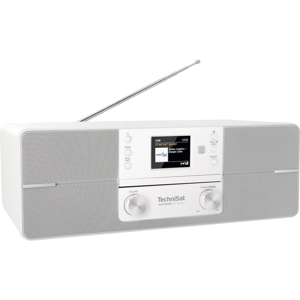 TechniSat Internet-Radio »DIGITRADIO 371 CD IR Stereoanlage-«, (Bluetooth-WLAN UKW mit RDS-Digitalradio (DAB+), mit DAB+, CD-Player, Bluetooth, Farbdisplay, USB