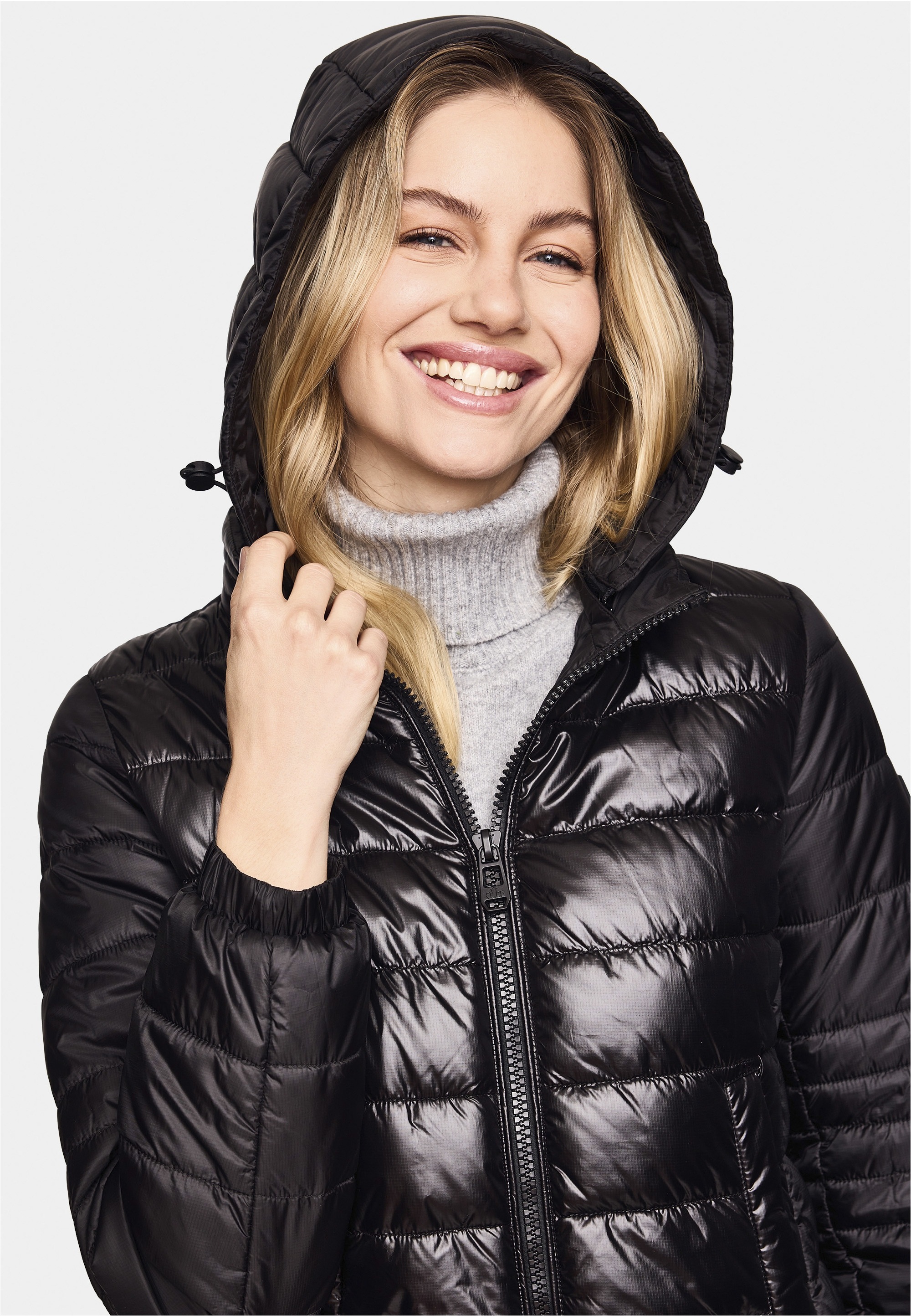 New Canadian Steppjacke, mit glänzendem Finish