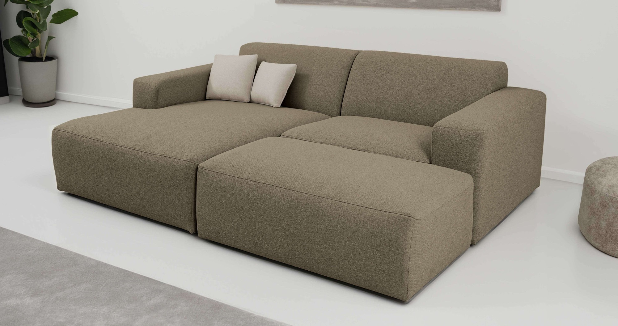INOSIGN Ecksofa "Koa,228cm, L-Form, Modulsofa, Webstoff, Cord, Struktur, Ch günstig online kaufen