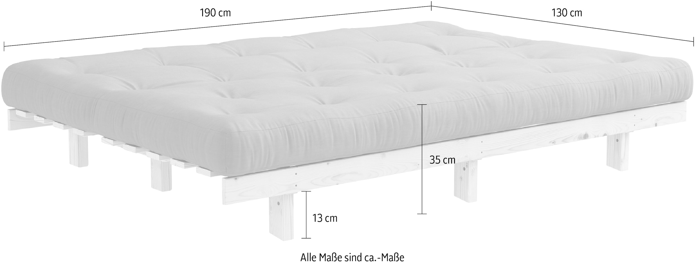 Karup Design Schlafsofa »Lean« mit Bettfunktion und Futonmatratze