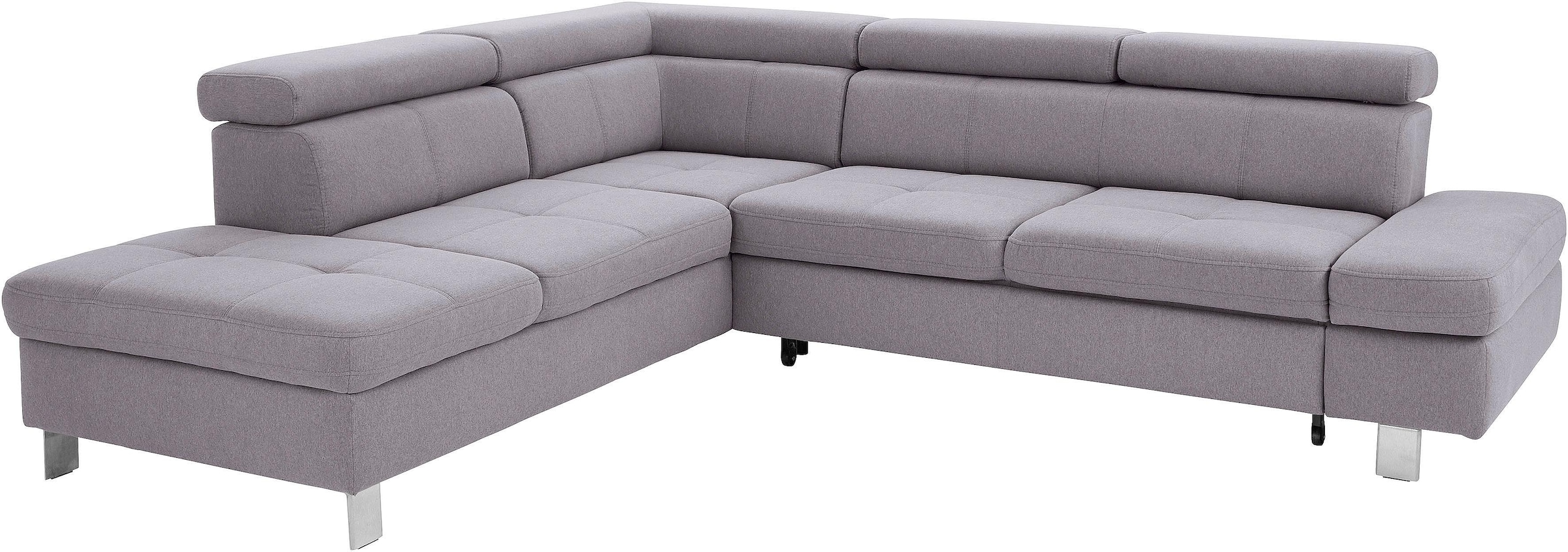 exxpo - sofa fashion Ecksofa "Fiji, L-Form" mit Kopf- bzw. Rückenverstellun günstig online kaufen