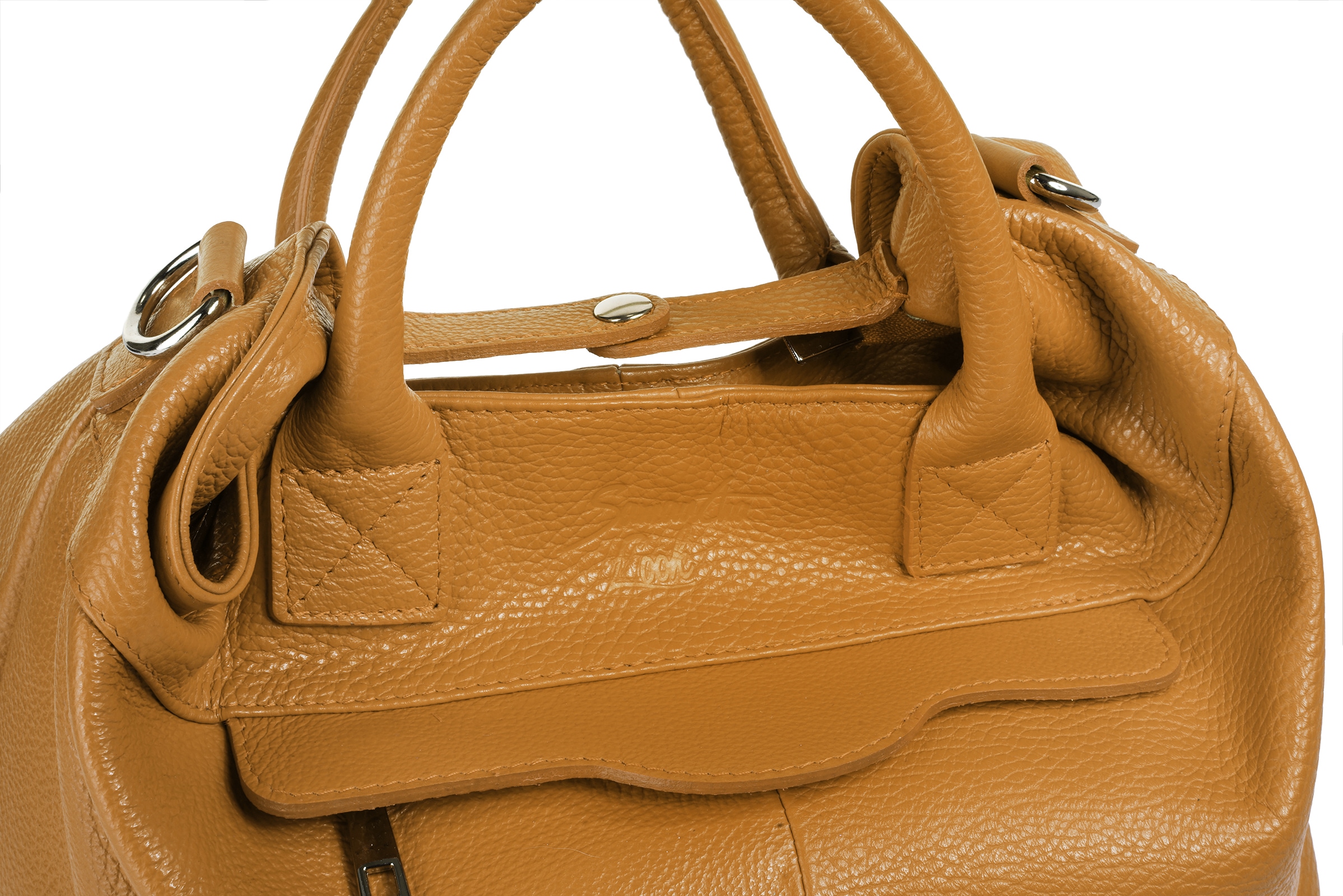 Samantha Look Henkeltasche, echt Leder, Made in Italy