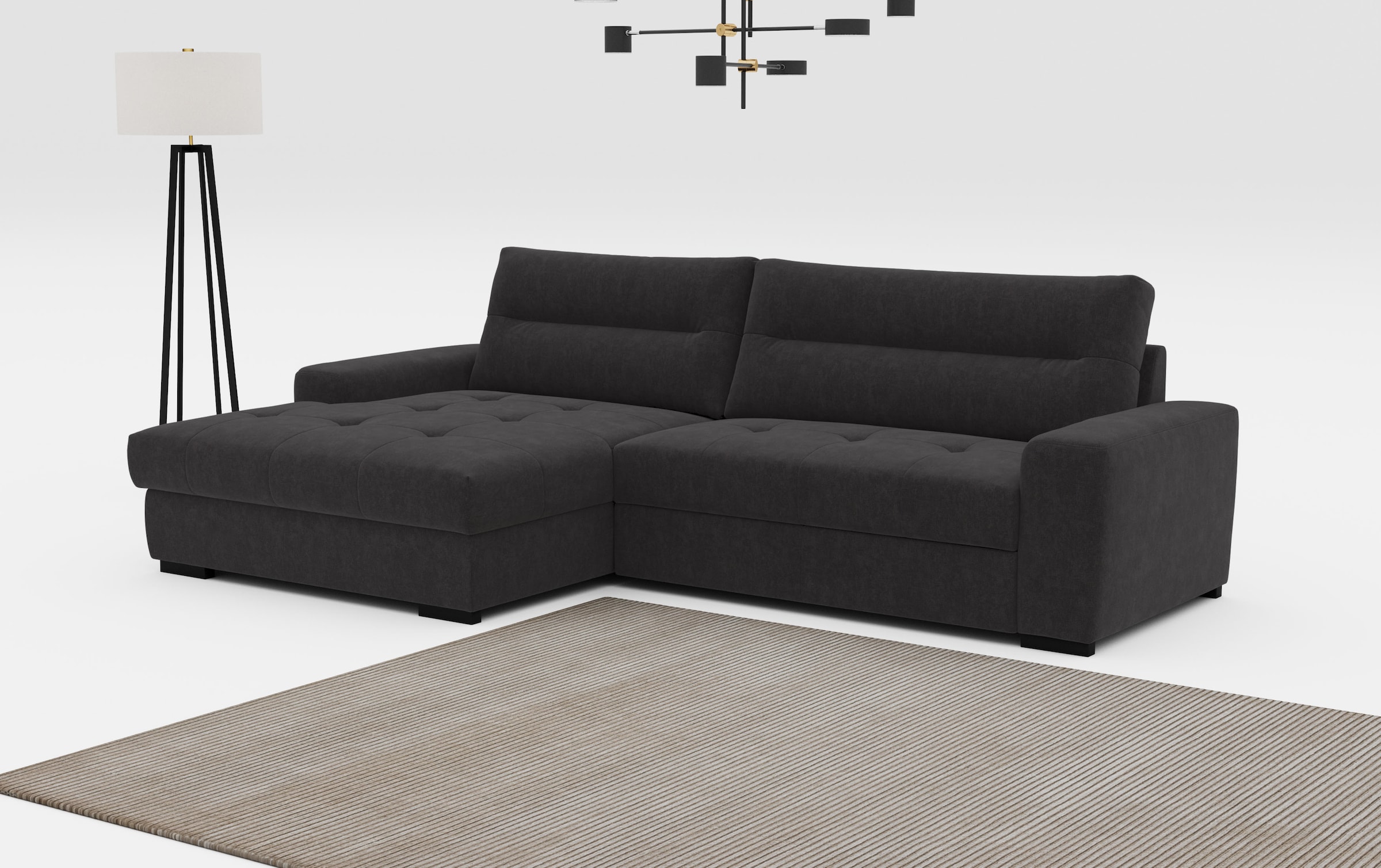 COTTA Ecksofa »Cappa L-Form«, wahlweise mit Bettfunktion und Bettkasten