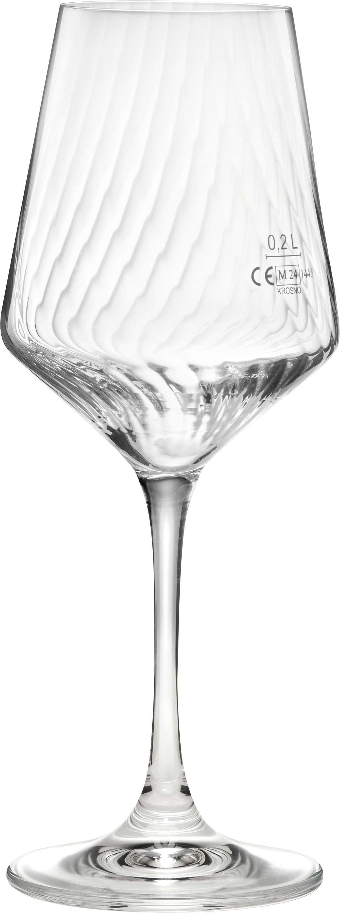 van Well Weinglas »Eva, Weingläser 45 cl geeicht, 6 Stück«, (Set, 6 tlg.), Relief-Optik, spülmaschinengeeignet