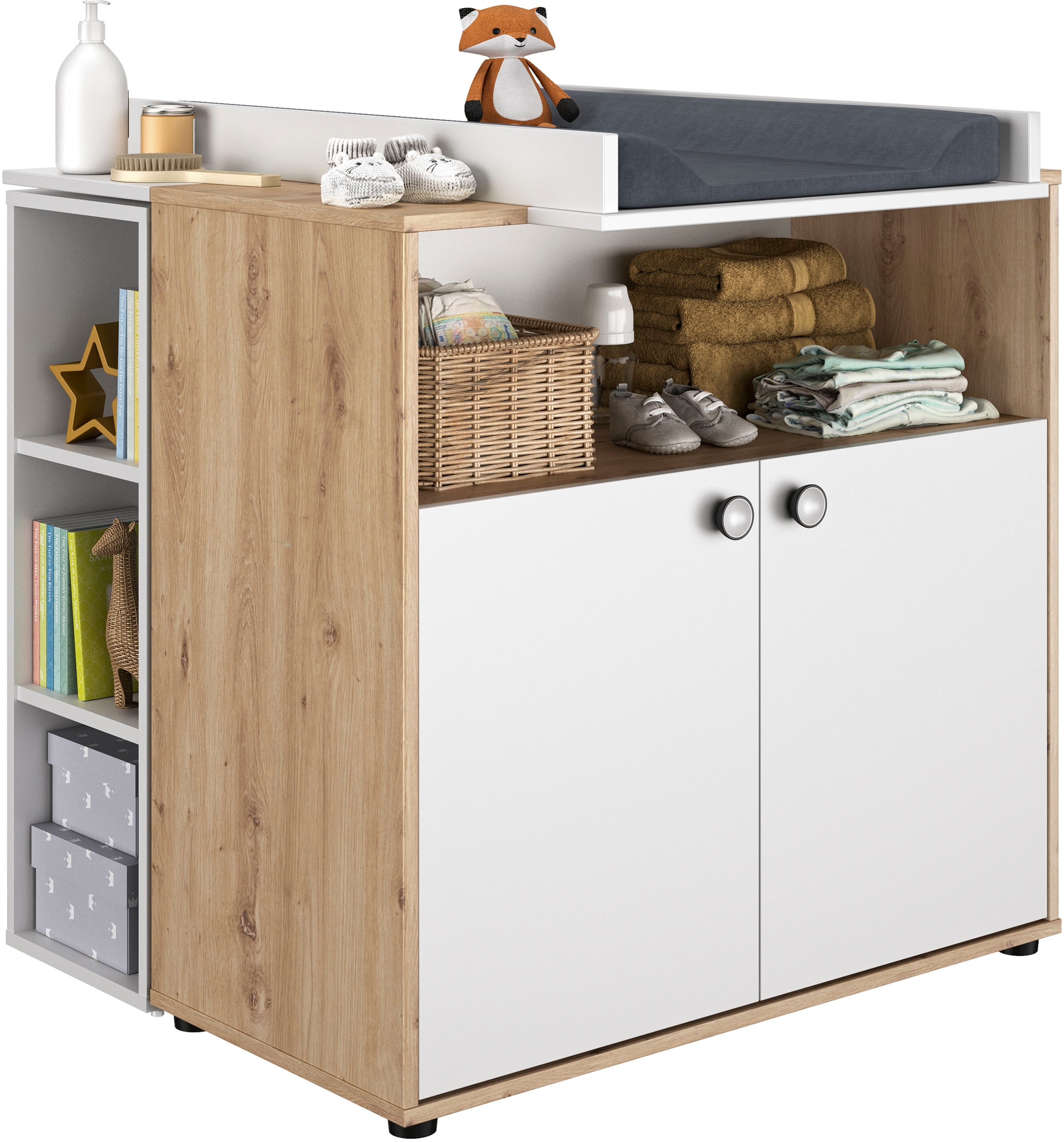 Galipette Babymöbel-Set "Arthur" bestehend aus Wickelkommode, Wickelablage günstig online kaufen