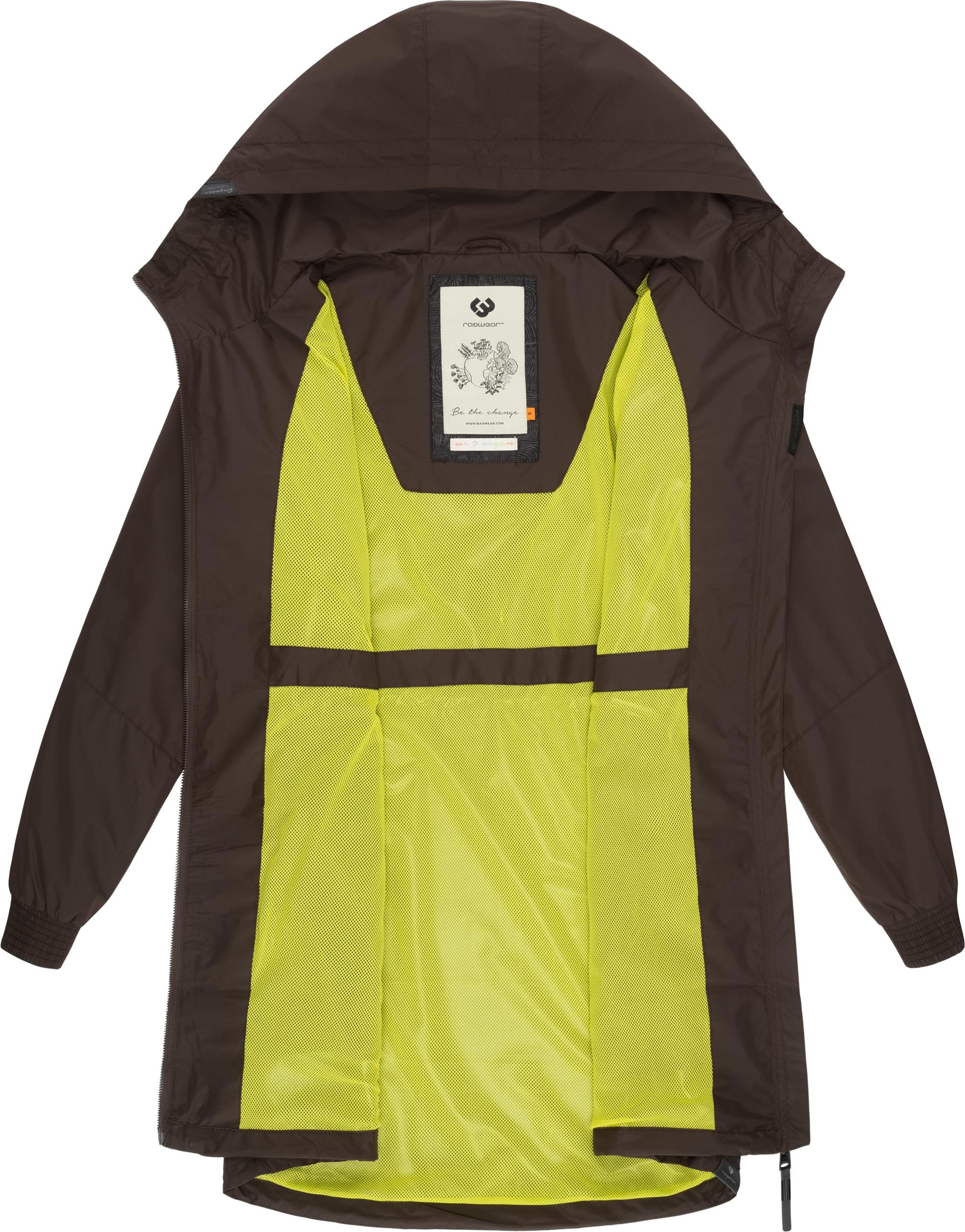 Ragwear Kurzmantel »Bronja II«, Wasserdichter Übergangsmantel mit Mesh-Innenfutter