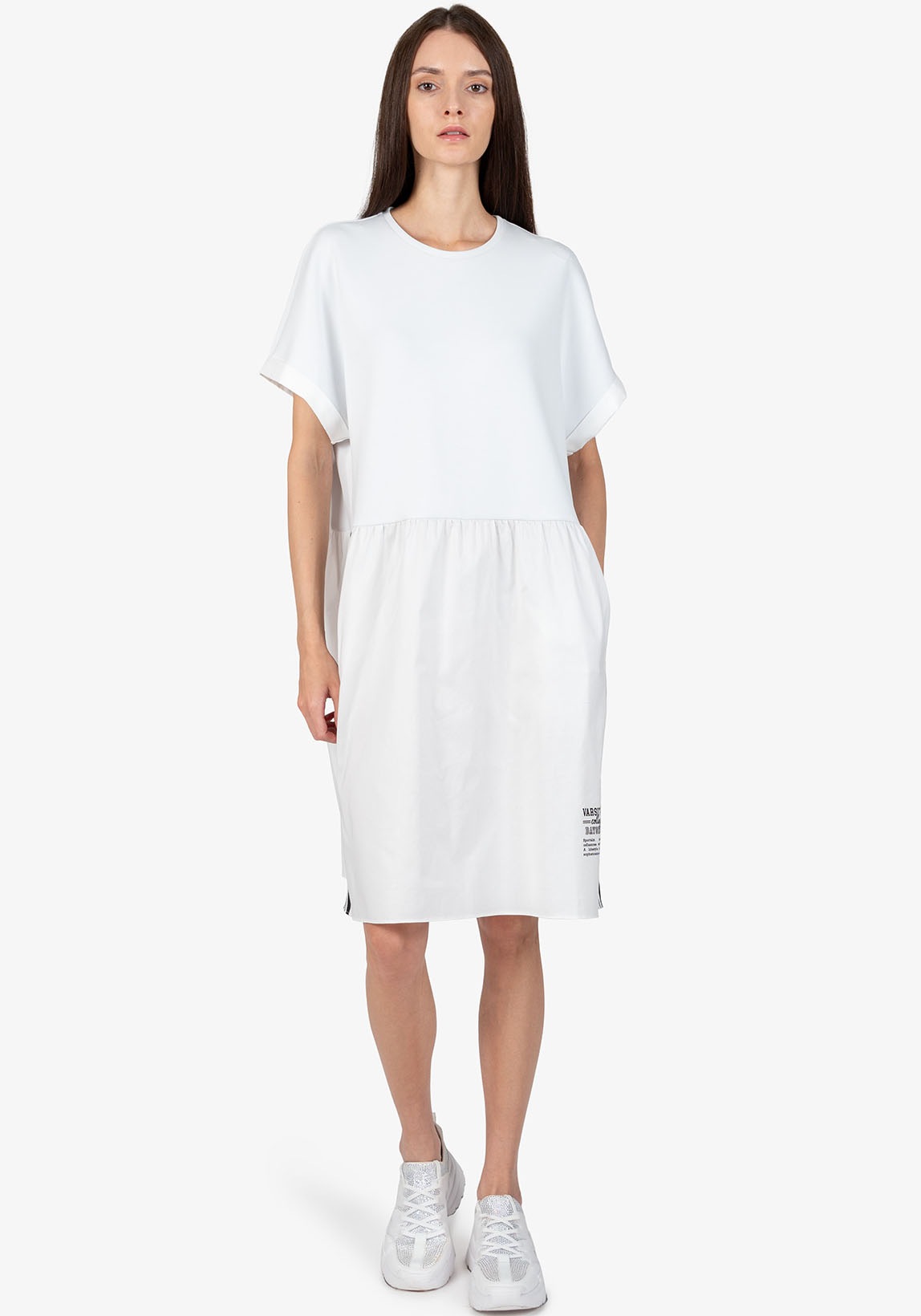Sportalm Kitzbühel Jerseykleid Nahttaschen mit Kontraststreifen an der Seit günstig online kaufen