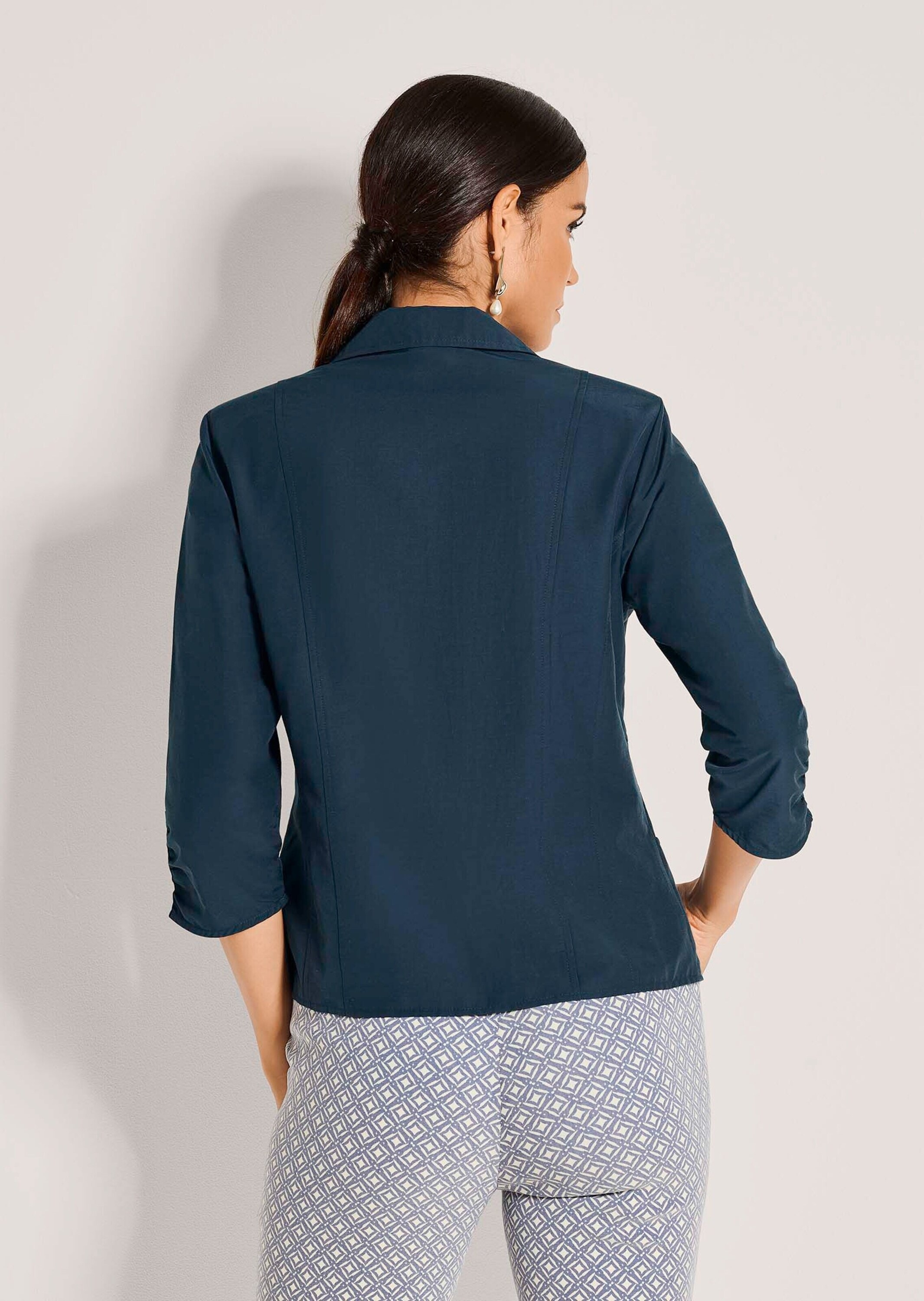 MADELEINE Langarmshirt »Shirtjacke Sommerleichte Jacke mit Reverskragen«