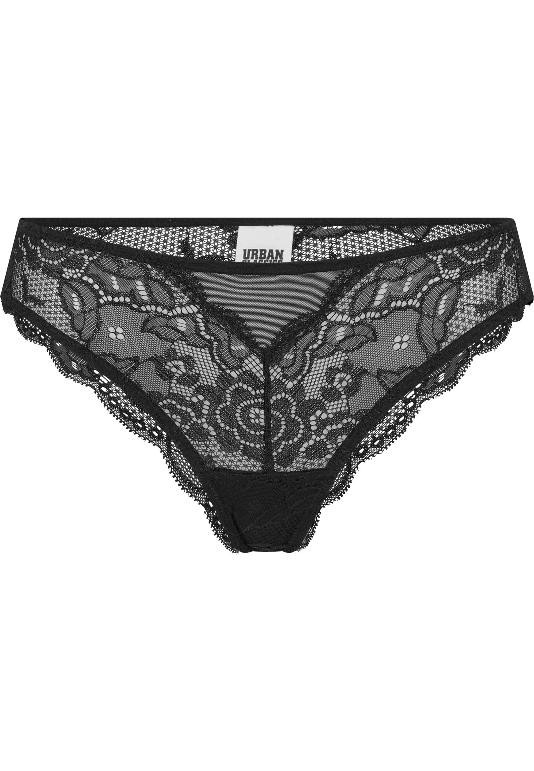 URBAN CLASSICS Panty »Urban Classics Ladies Allover Lace Brazilian 2-Pack«