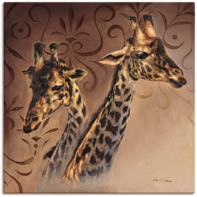 Artland Wandbild »Giraffen Porträt«, Wildtiere, (1 St.), als Alubild,  Leinwandbild, Wandaufkleber oder Poster in versch. Größen kaufen | BAUR