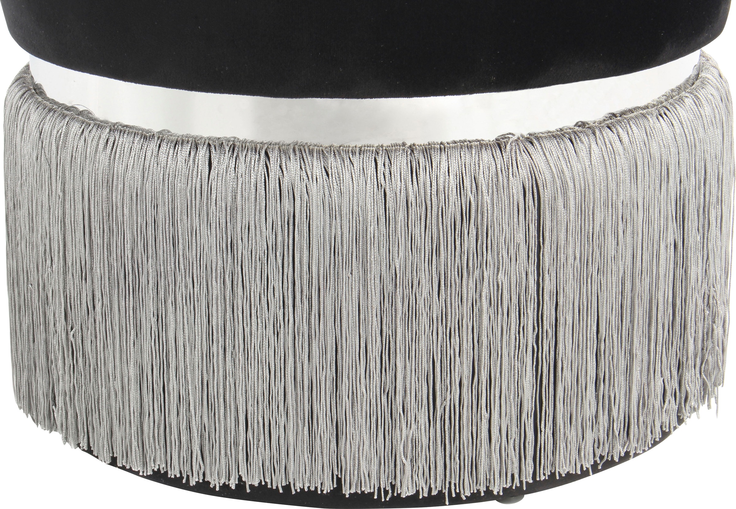 Kayoom Sitzhocker »Hocker Rebecca 825, Sitzpouf in runder Form,mit samtigem Bezug«, (1 St.), pflegeleicht, modern, vielseitig verwendbar, Sitzfläche gepolstert