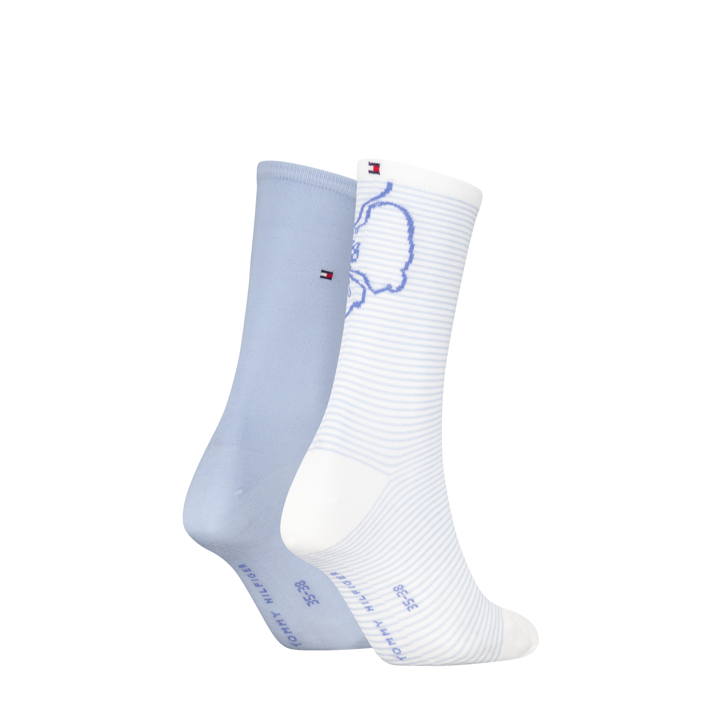 Tommy Hilfiger Socken "TH WOMEN SOCK 2P FLOWER STRIPE" 2 Paar günstig online kaufen