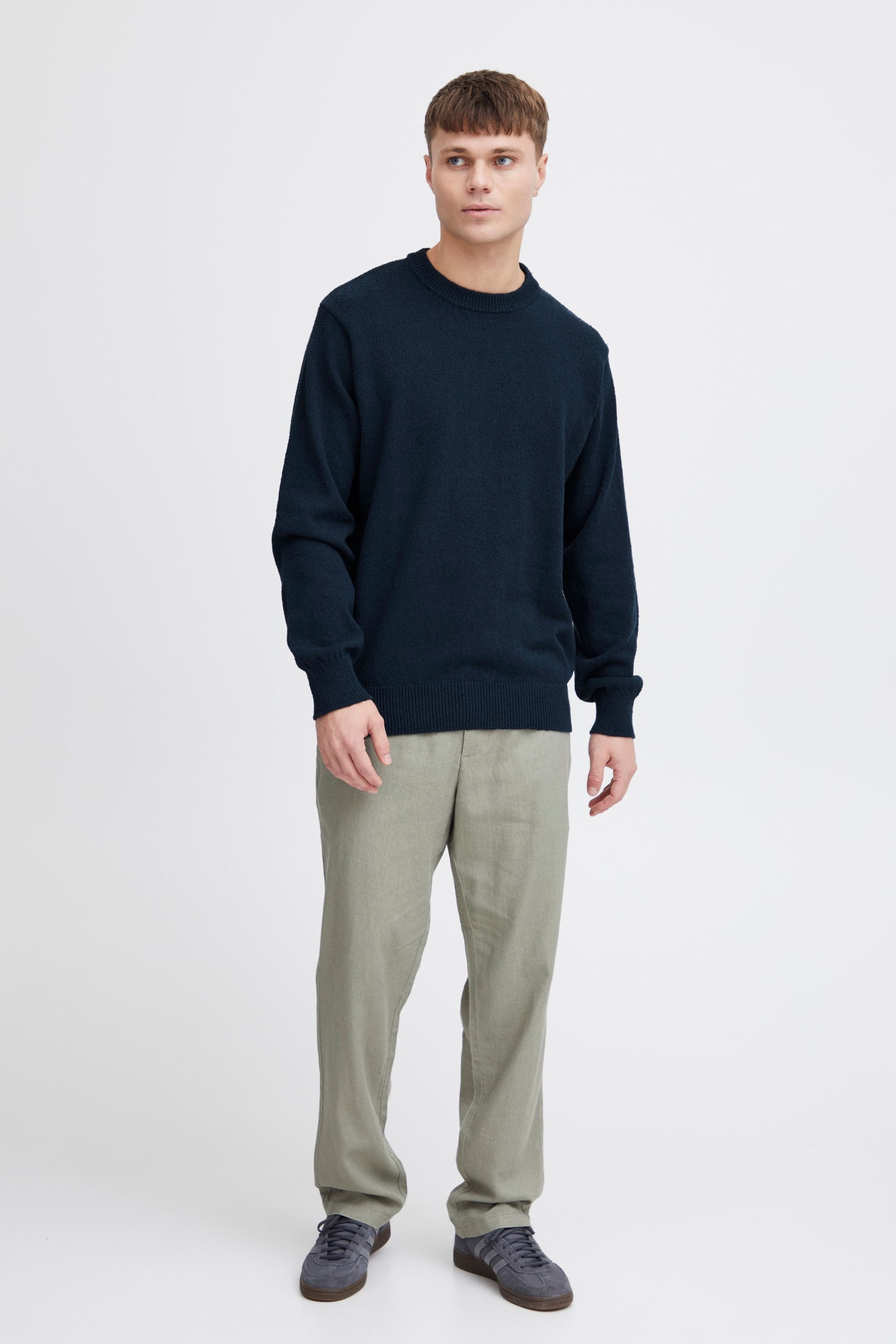 Solid Strickfleece-Pullover "Strickpullover SDIKE" günstig online kaufen