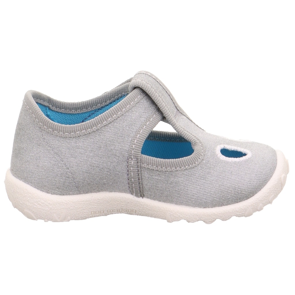 Superfit Hausschuh »SPOTTY WMS: mittel«, Klettschuh, Kindergarten Schuh mit cooler Verzierung