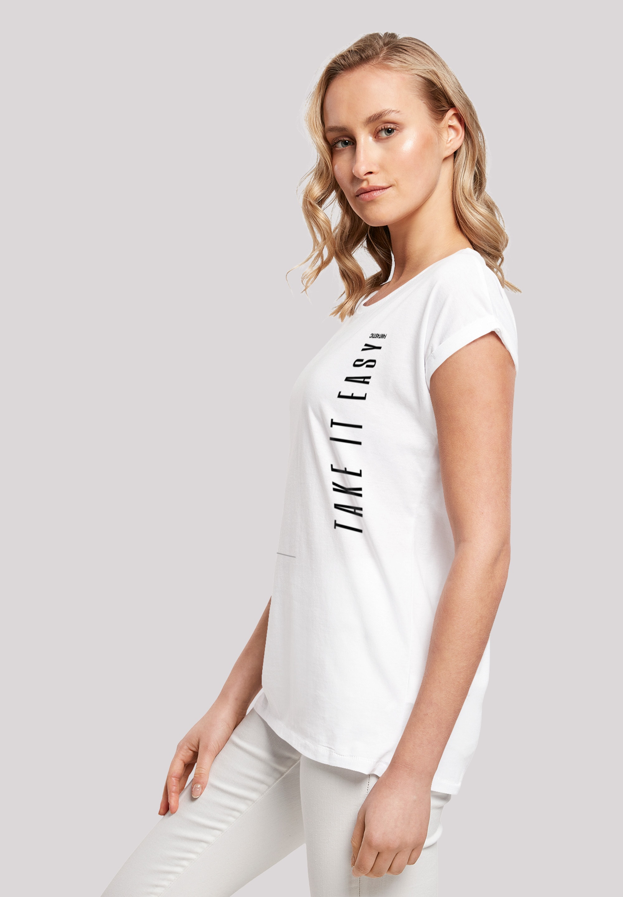 F4NT4STIC T-Shirt »Take It Easy SHORT SLEEVE TEE«, Print