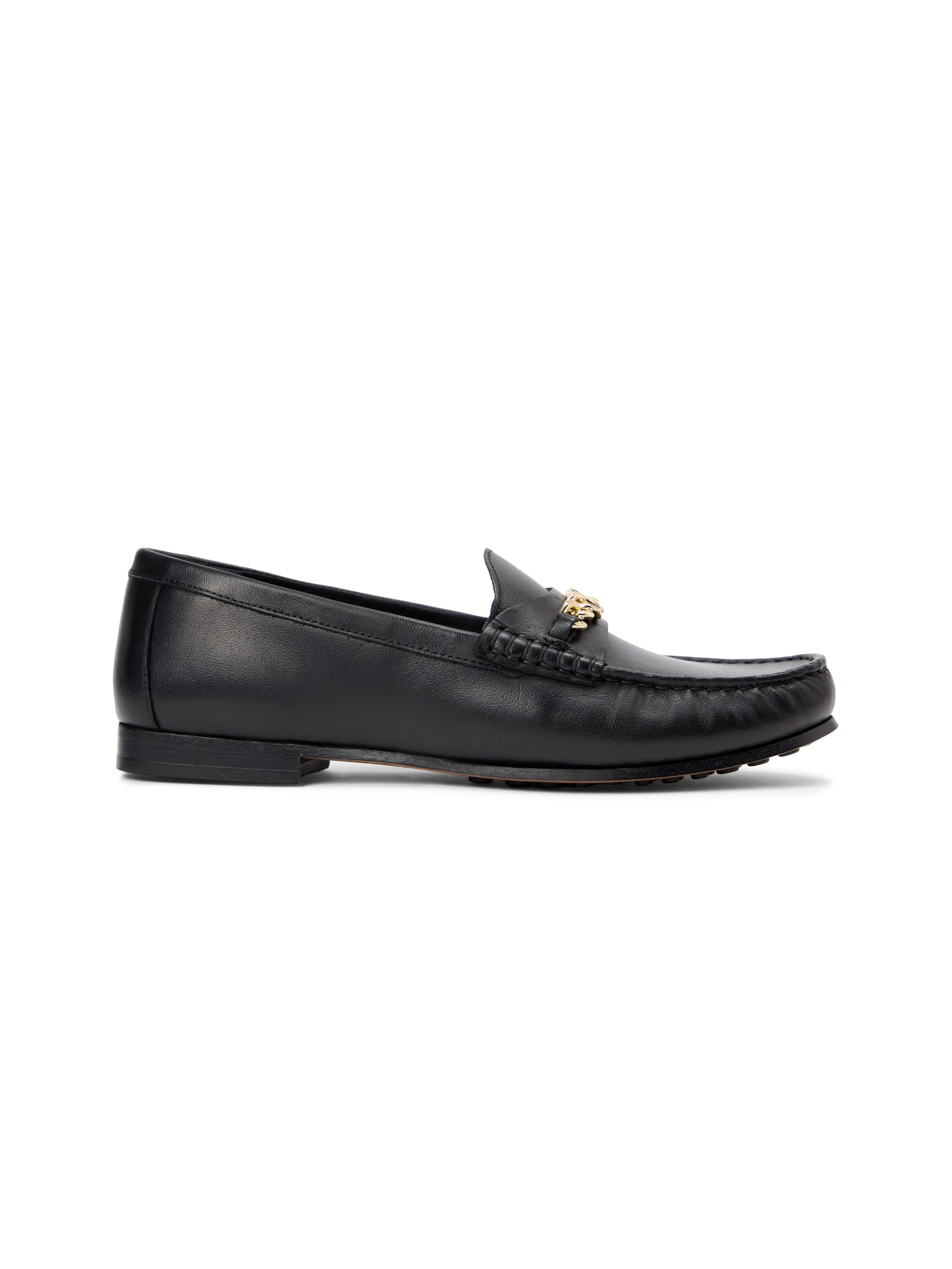 Tommy Hilfiger Loafer »TH CHAIN LEATHER LOAFER«  Businesschuh, Slipper, Schlupfschuh mit goldfarbener Zierkette
