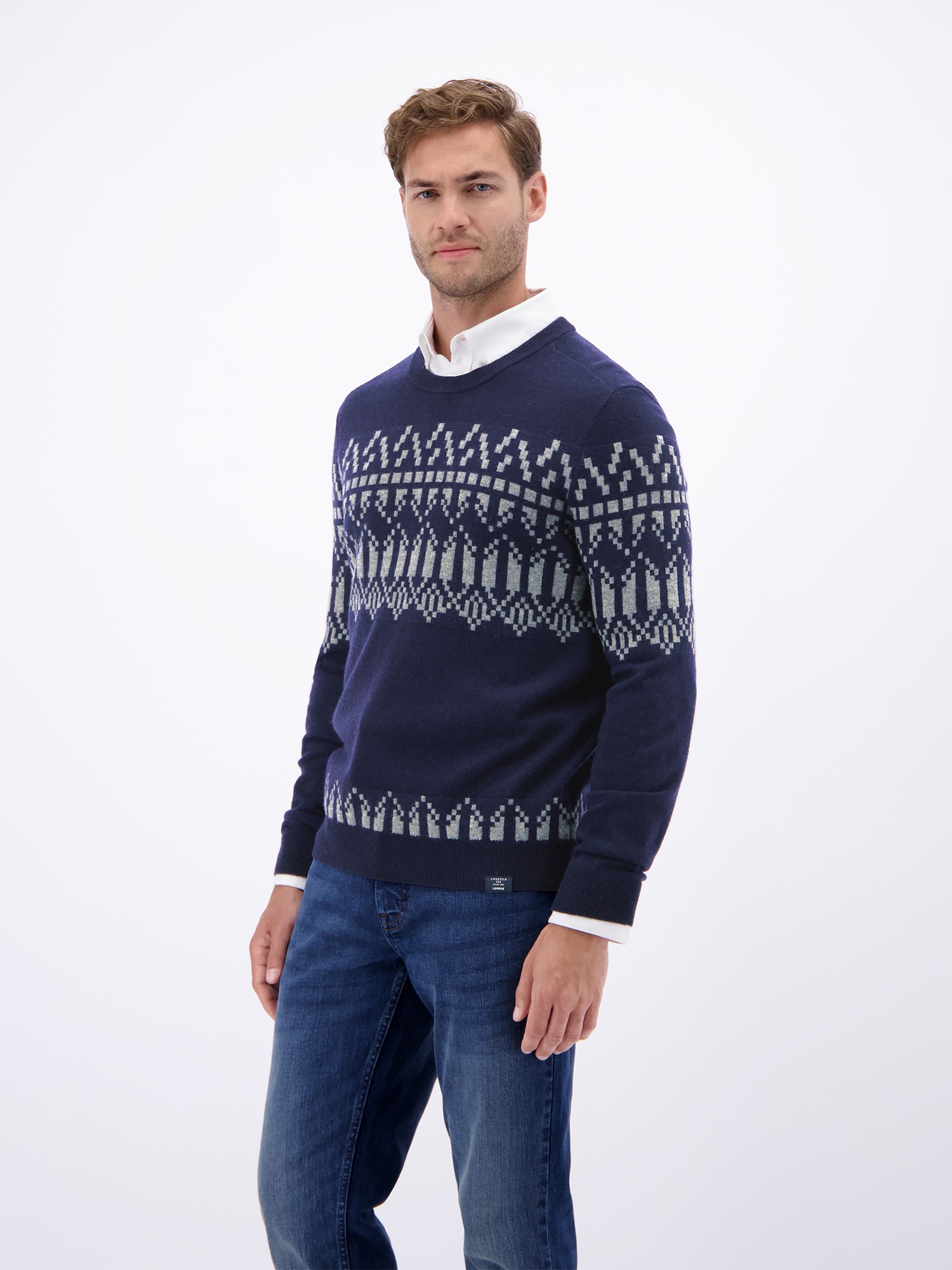 Thumbnail - LERROS Strickpullover "LERROS Herren Strickpullover, skandinavisch inspiriert"