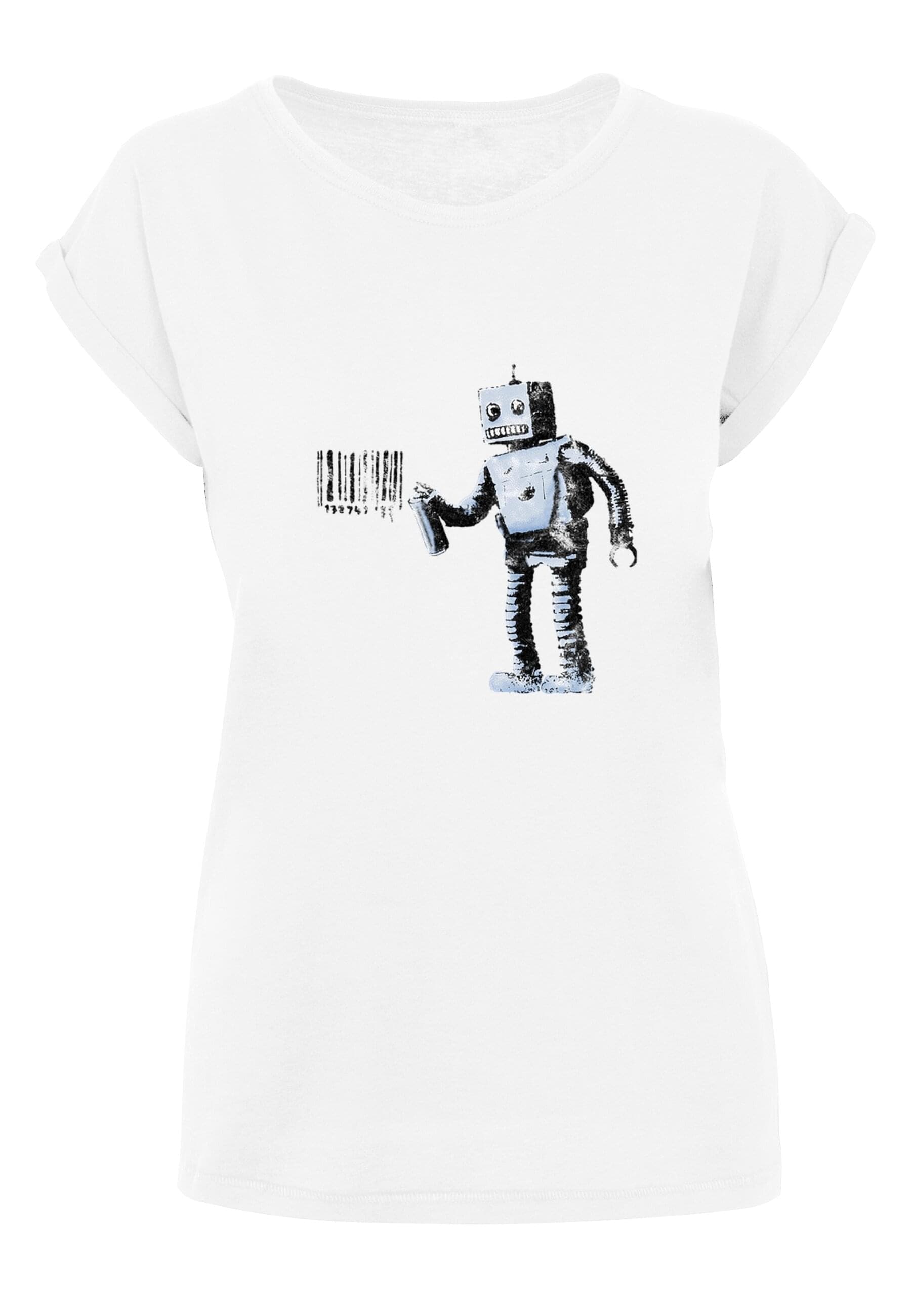 Merchcode T-Shirt »Damen Ladies Barcode Robot T-Shirt«, (1 tlg.) online  kaufen | BAUR | T-Shirts