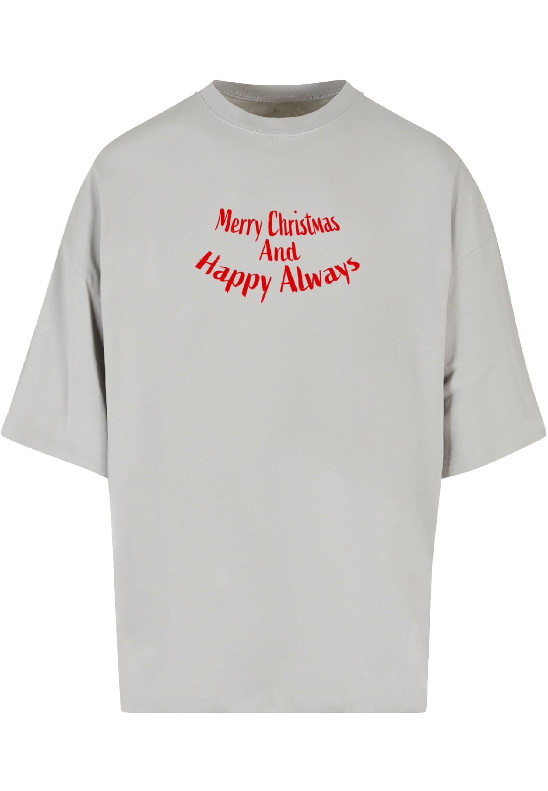 Merchcode T-Shirt »Merchcode Herren Merry Christmas And Happy Always Huge Tee«, (1 tlg.)