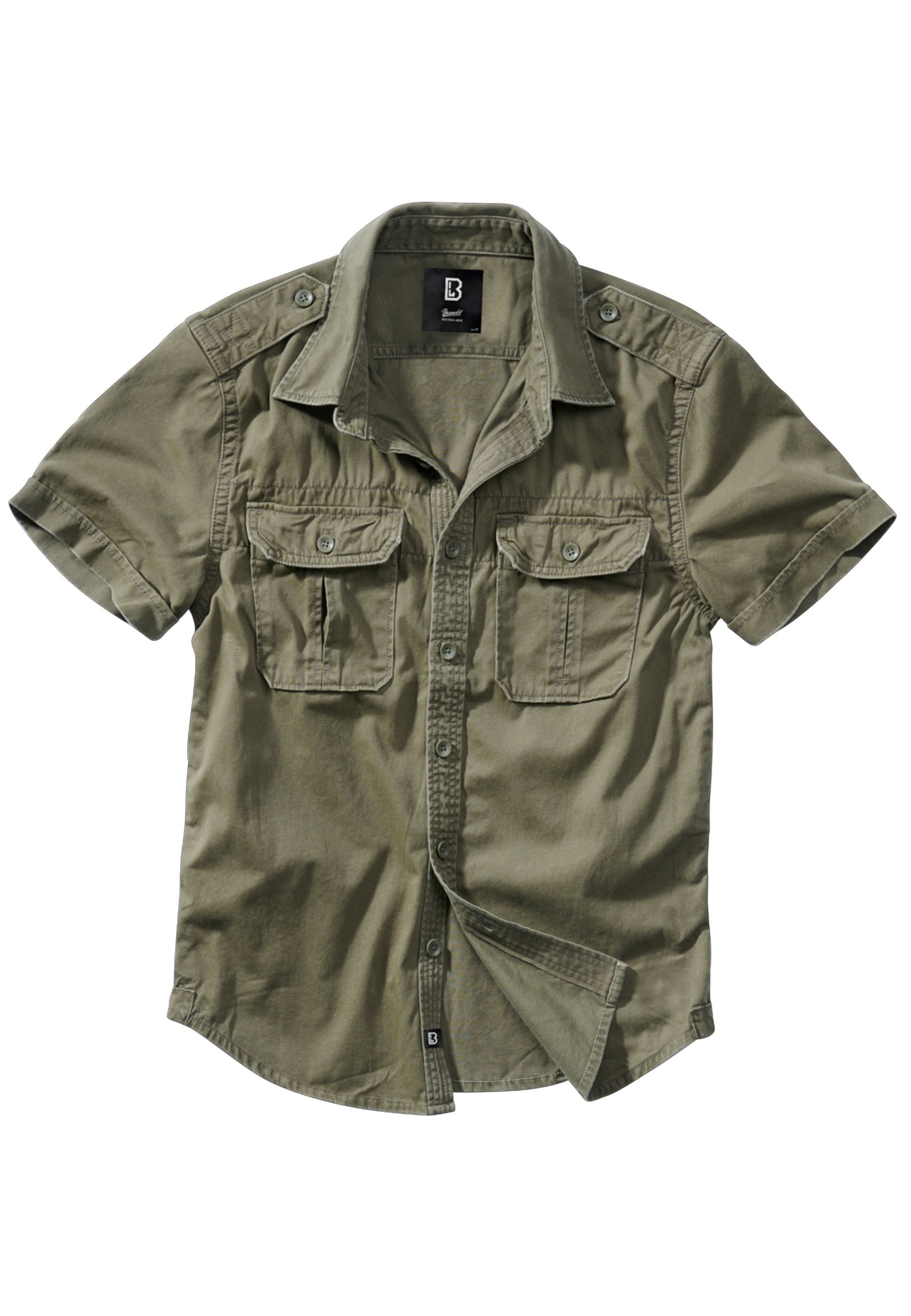 Brandit Kurzarmhemd "Brandit Herren Vintage Shirt shortsleeve" 1 Stk.
