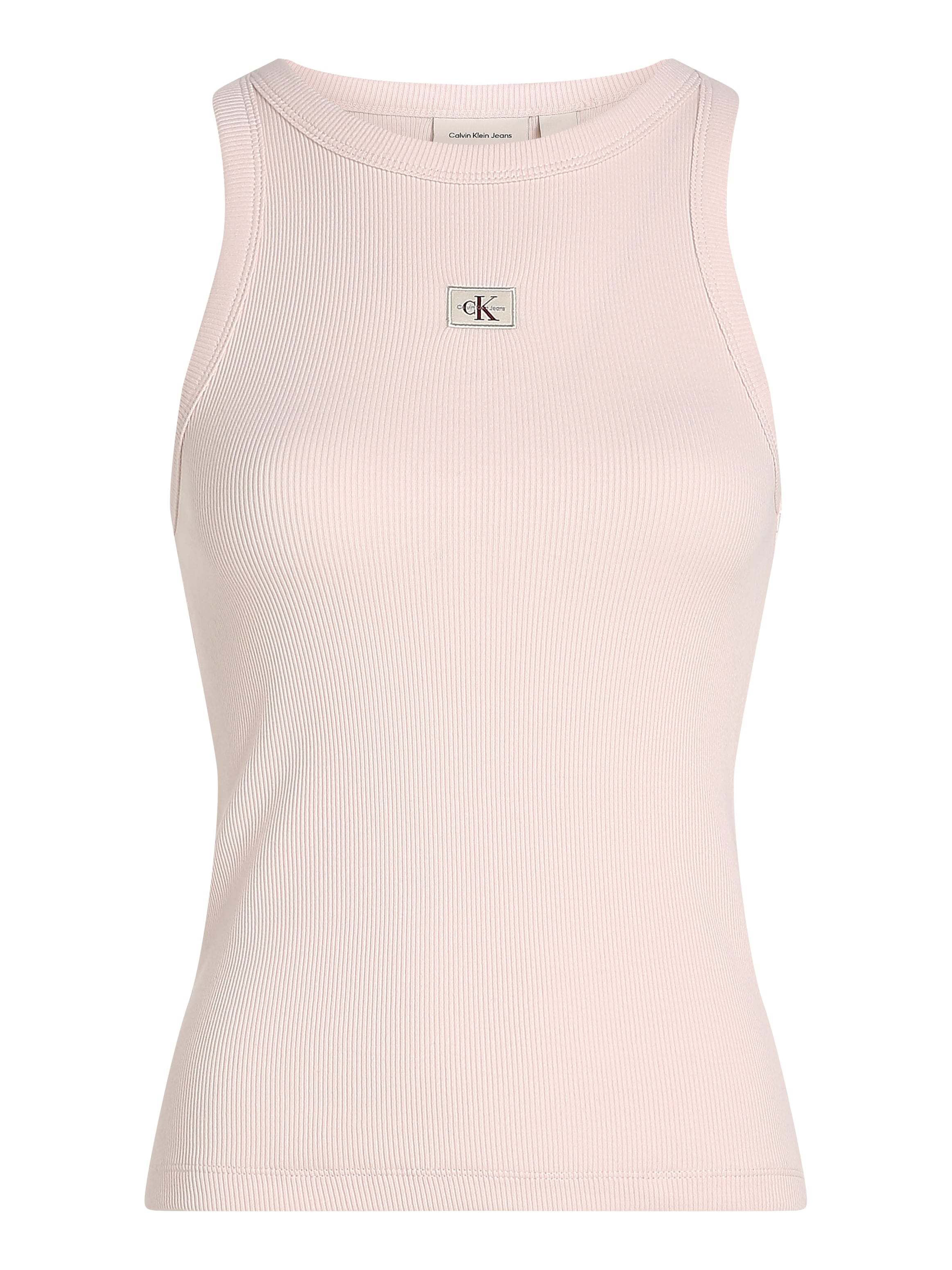 Calvin Klein Jeans Tanktop »WOVEN LABEL RIB TANK TOP«, mit Logo