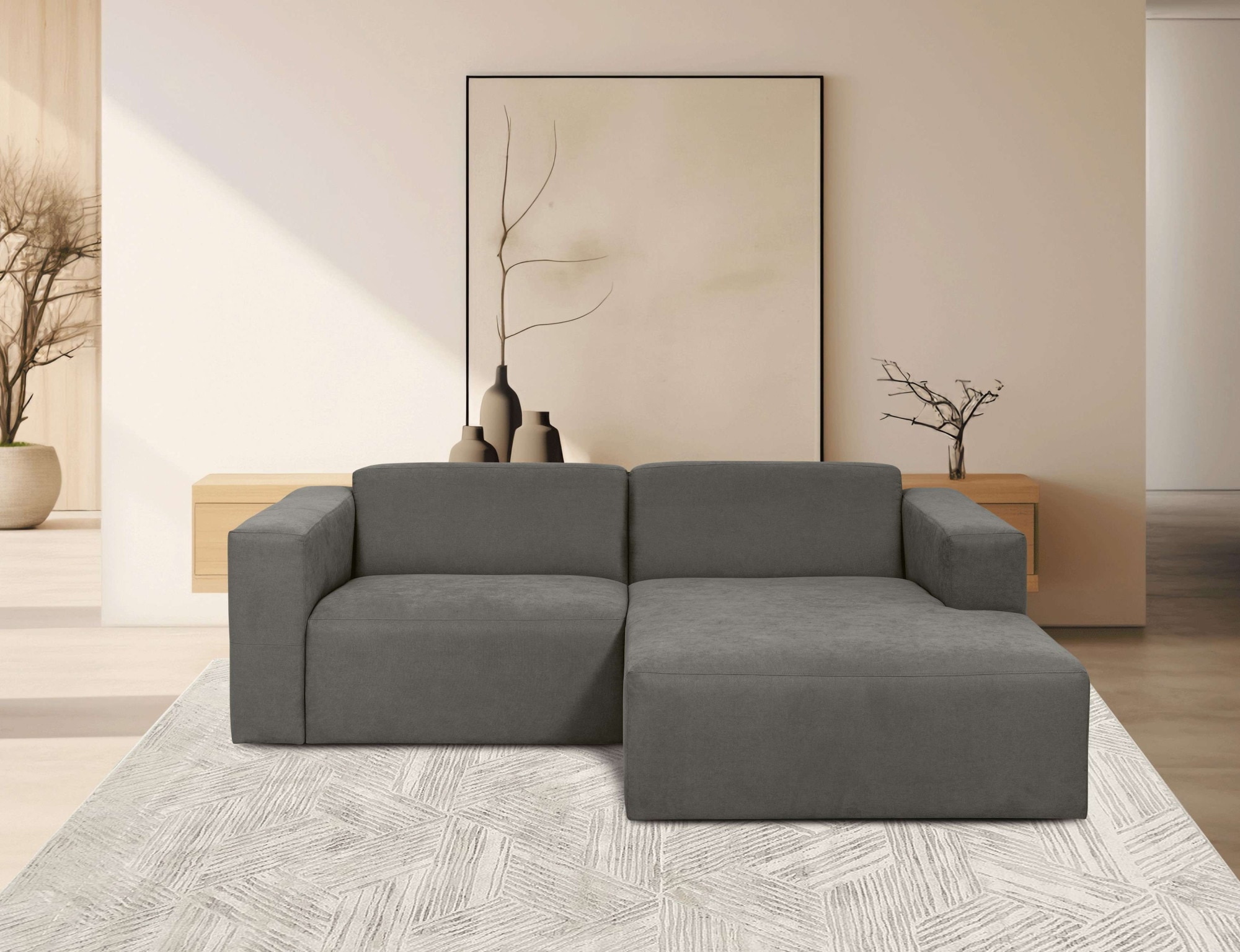 OTTO home Ecksofa "Kelani" mit dekorativer Knopfsteppung an den Armlehnen günstig online kaufen