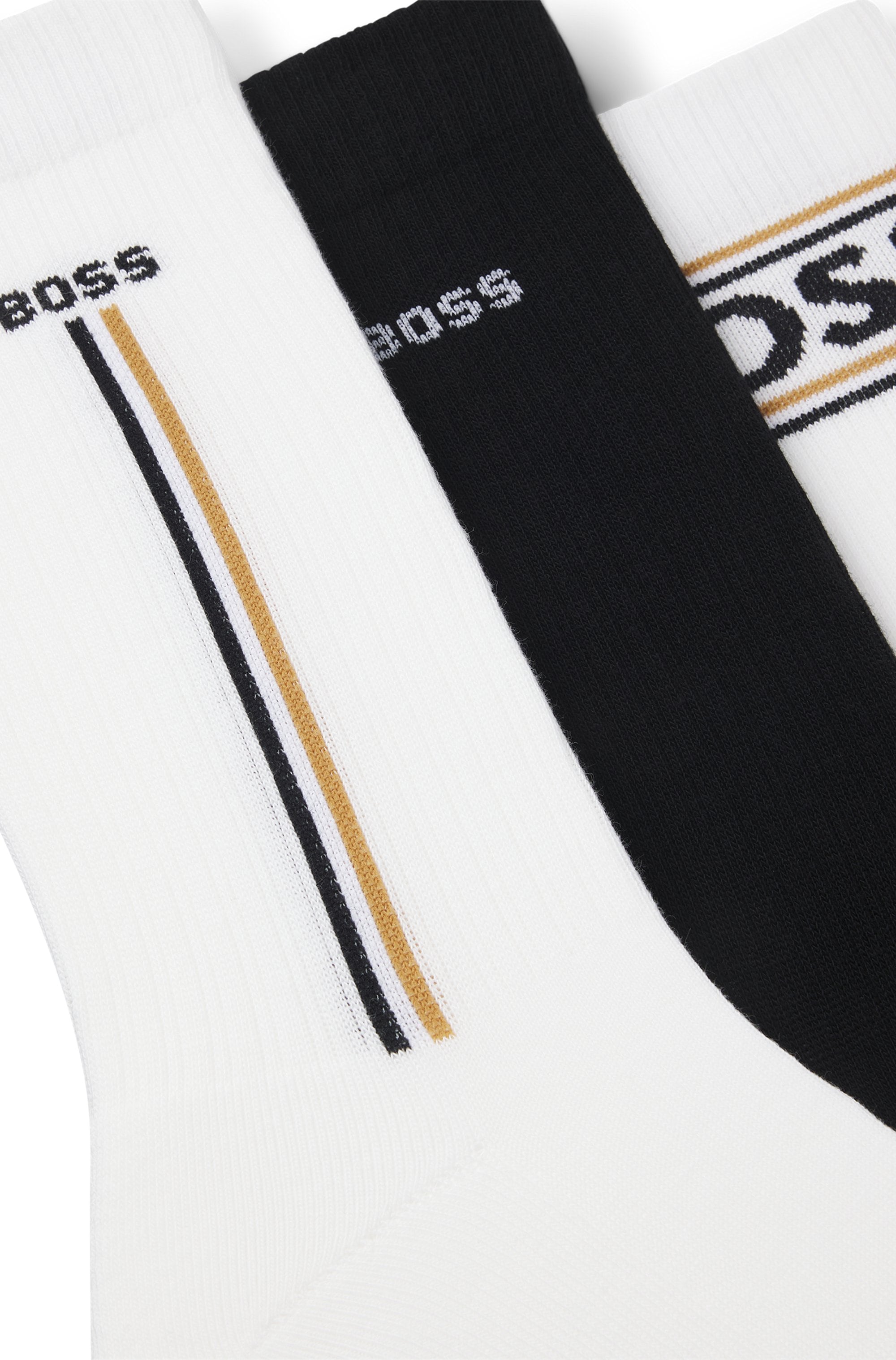 BOSS Socken »Giftset Iconic« 3 Paar tlg. Neuheit, in Geschenk-Box, verstärkte Zehen- und Fersenpartie