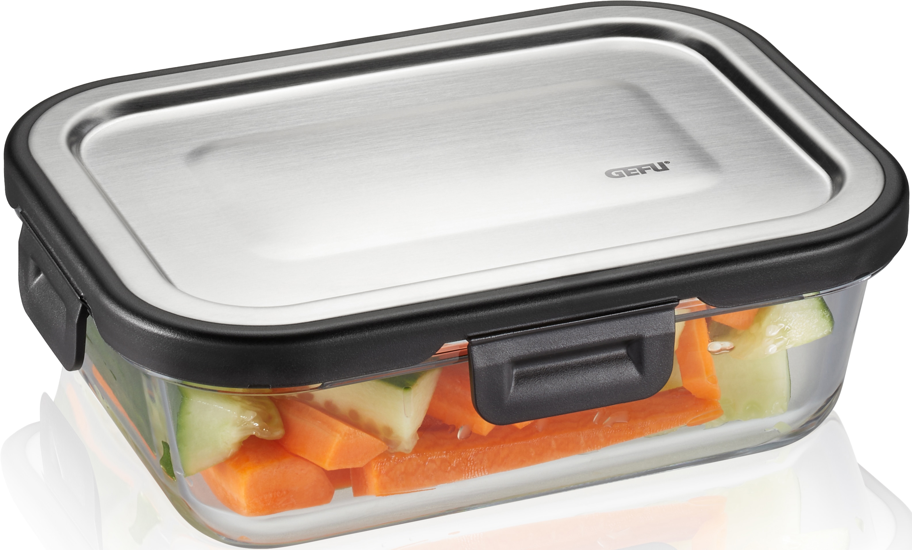 GEFU Lunchbox "MILO" gelaserter QR Code zur Vorratskontrolle per App (nur für Android)