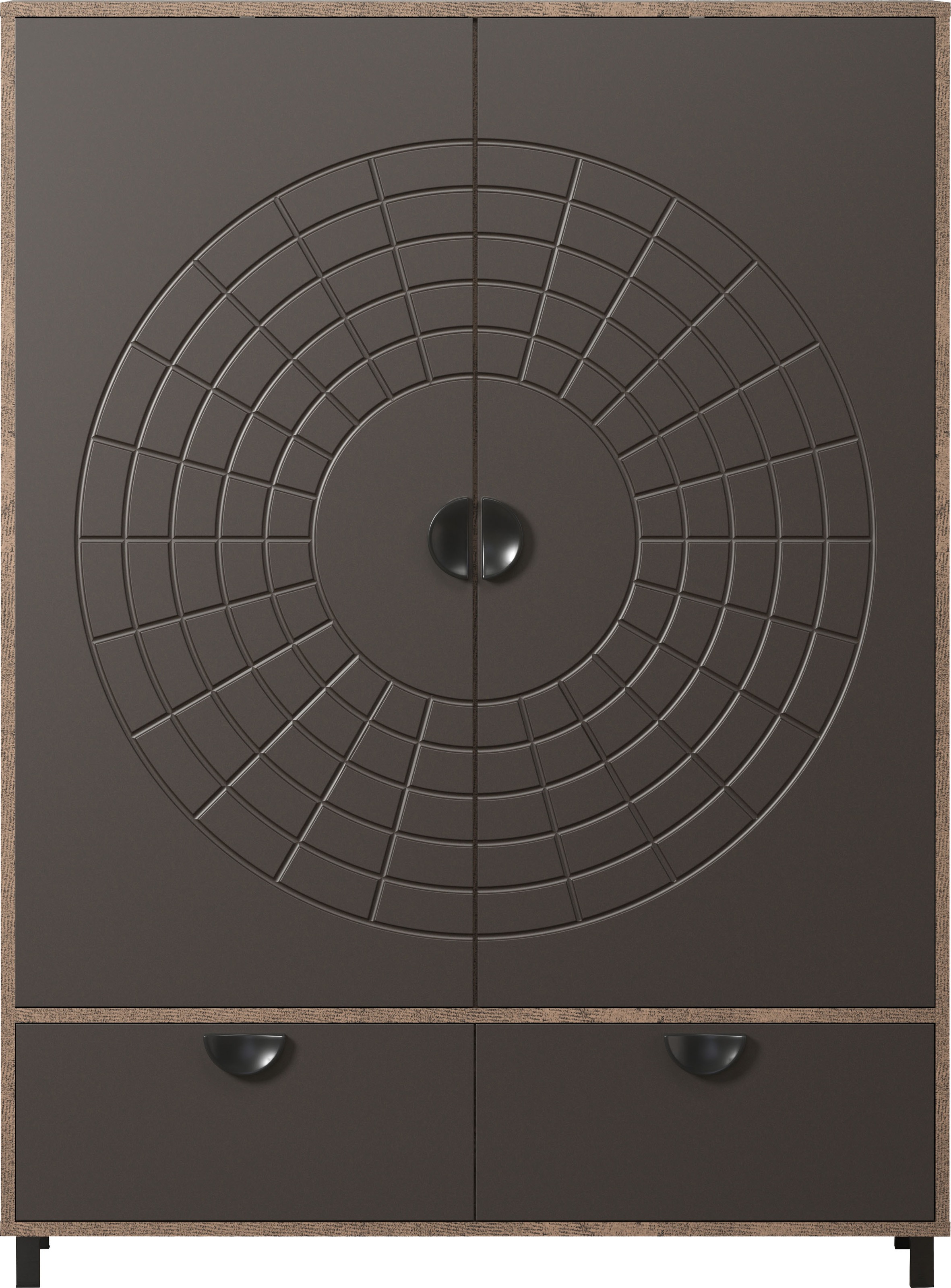 Thumbnail - INOSIGN Highboard "Fusion" 1 Stk. tlg. Stauraumschrank mit besonderem Kreismuster - (B/T/H) 120/42/163 cm