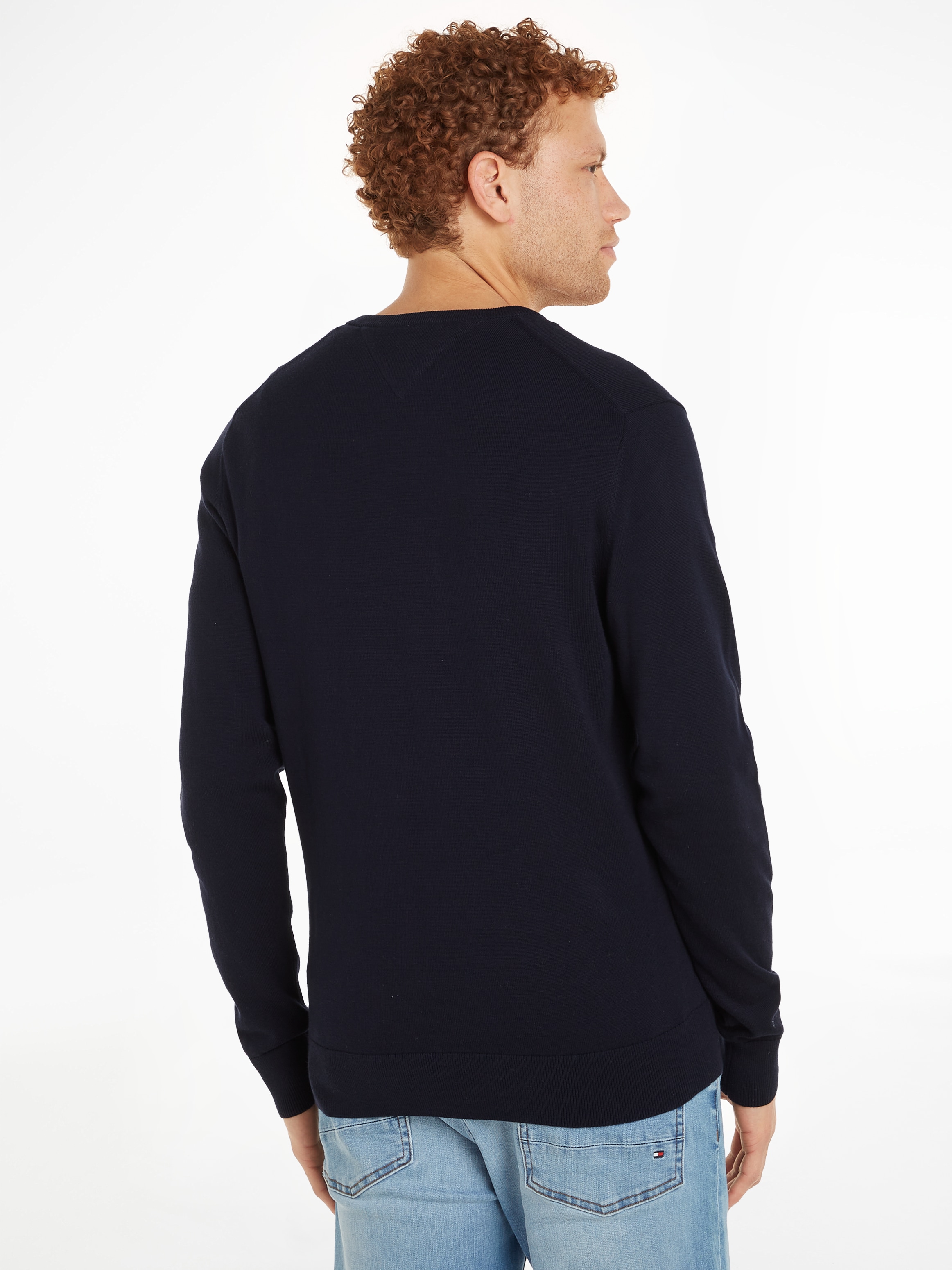 Tommy Hilfiger Strickpullover »ESSENTIAL COTTON V NECK«