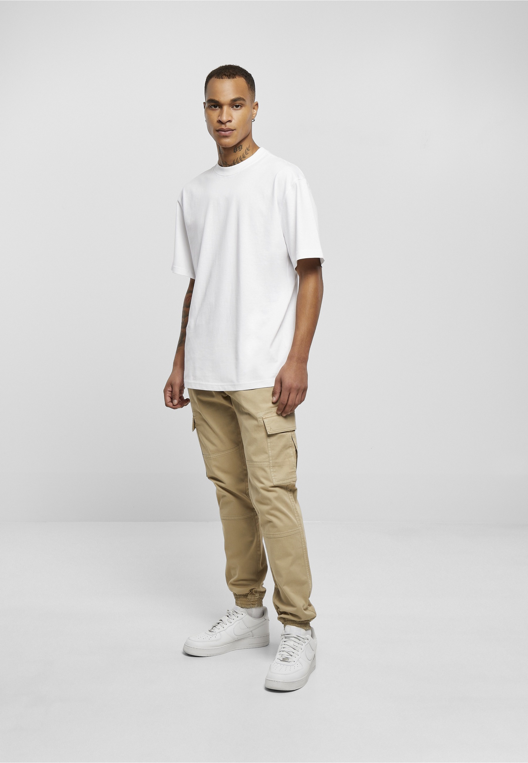 URBAN CLASSICS Cargohose »Urban Classics Herren Washed Cargo Twill Jogging Pants«